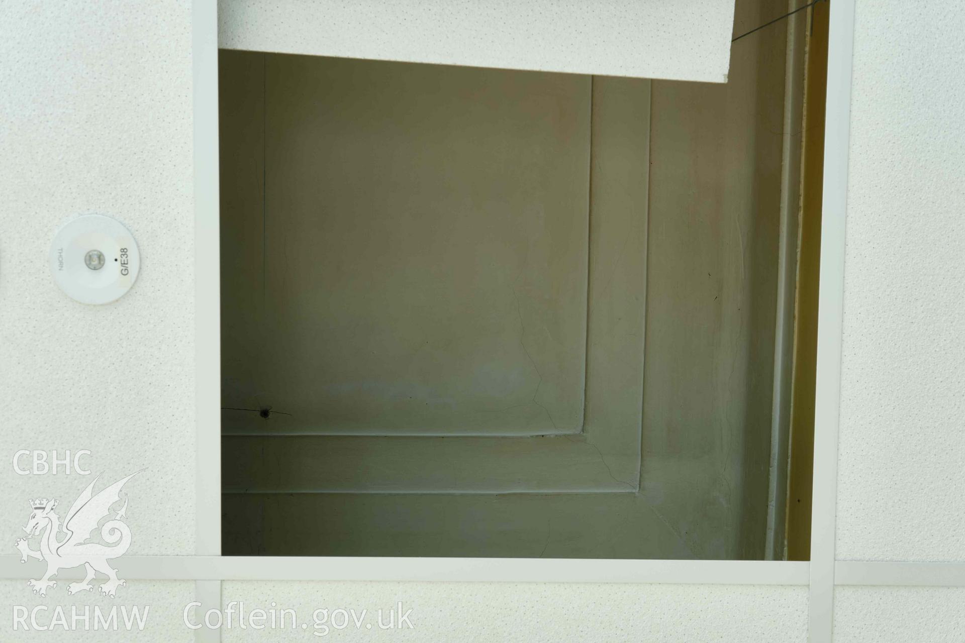 plaster ceiling above later suspended ceiling, G.7