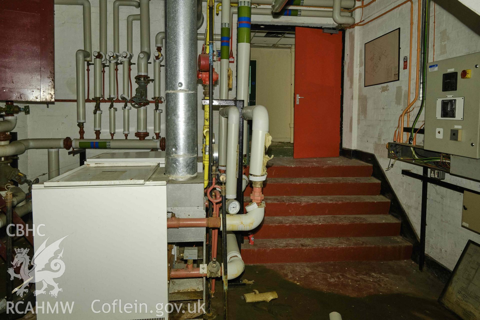 Room B.7 (plant or boiler room) looking NE