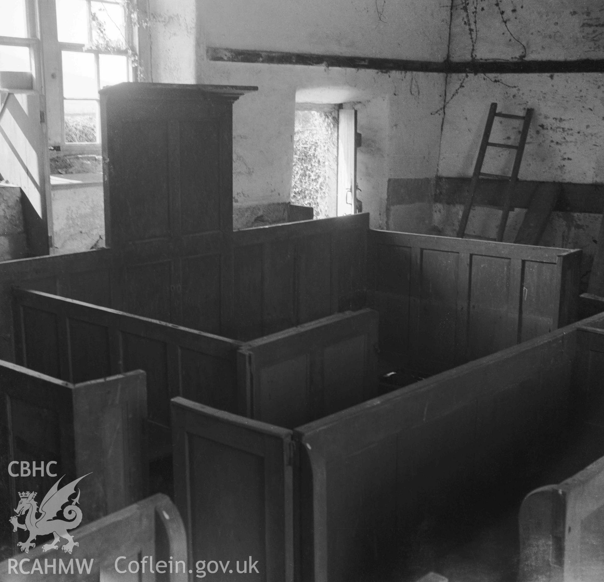 Interior view. Digital copy available.