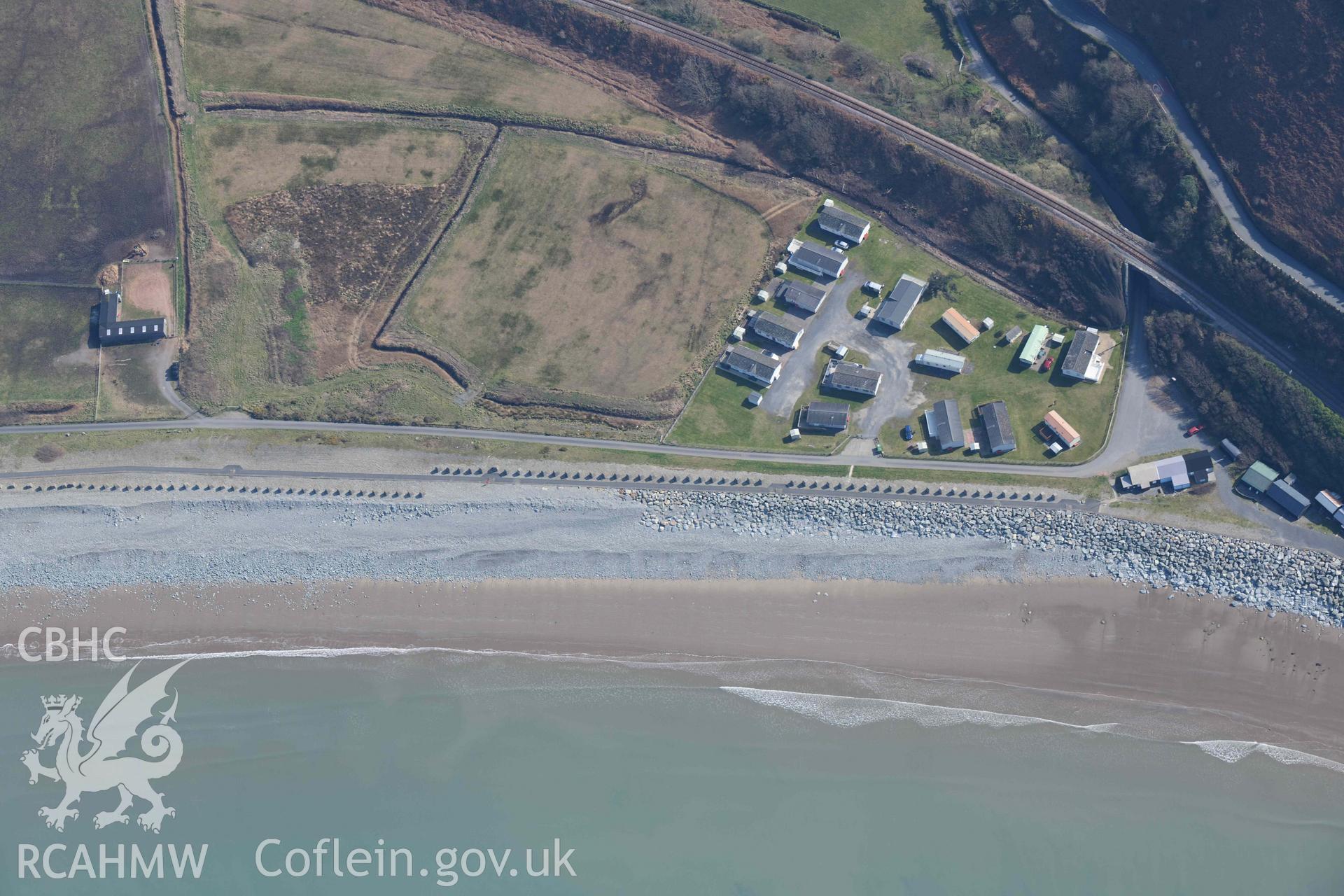 Fairborne Anti-Invasion Defences. Oblique aerial photographs taken during the Royal Commission’s programme of archaeological aerial reconnaissance by Toby Driver on 25 March 2022.