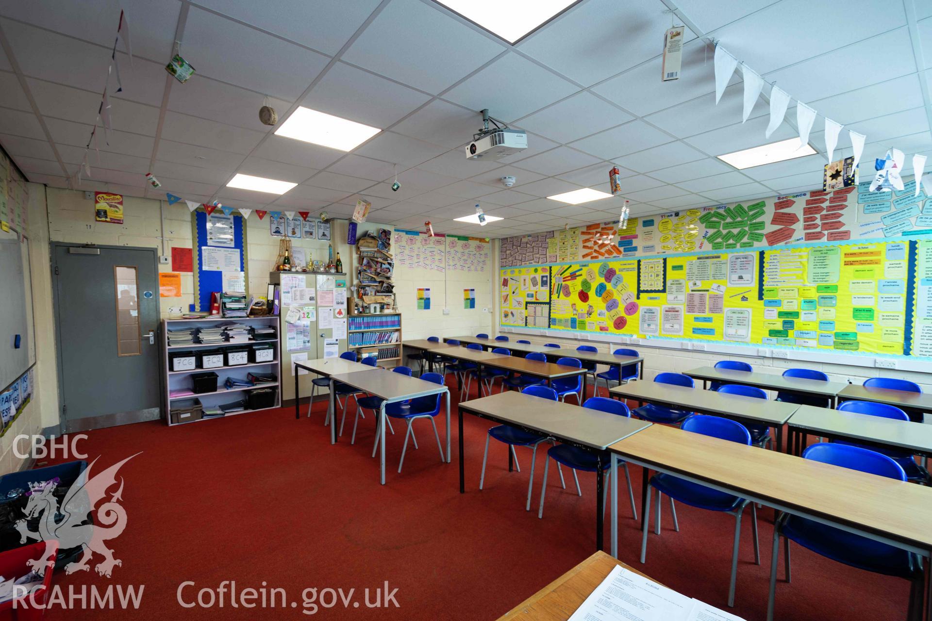 Classroom 113. First floor, west wing. Ysgol David Hughes