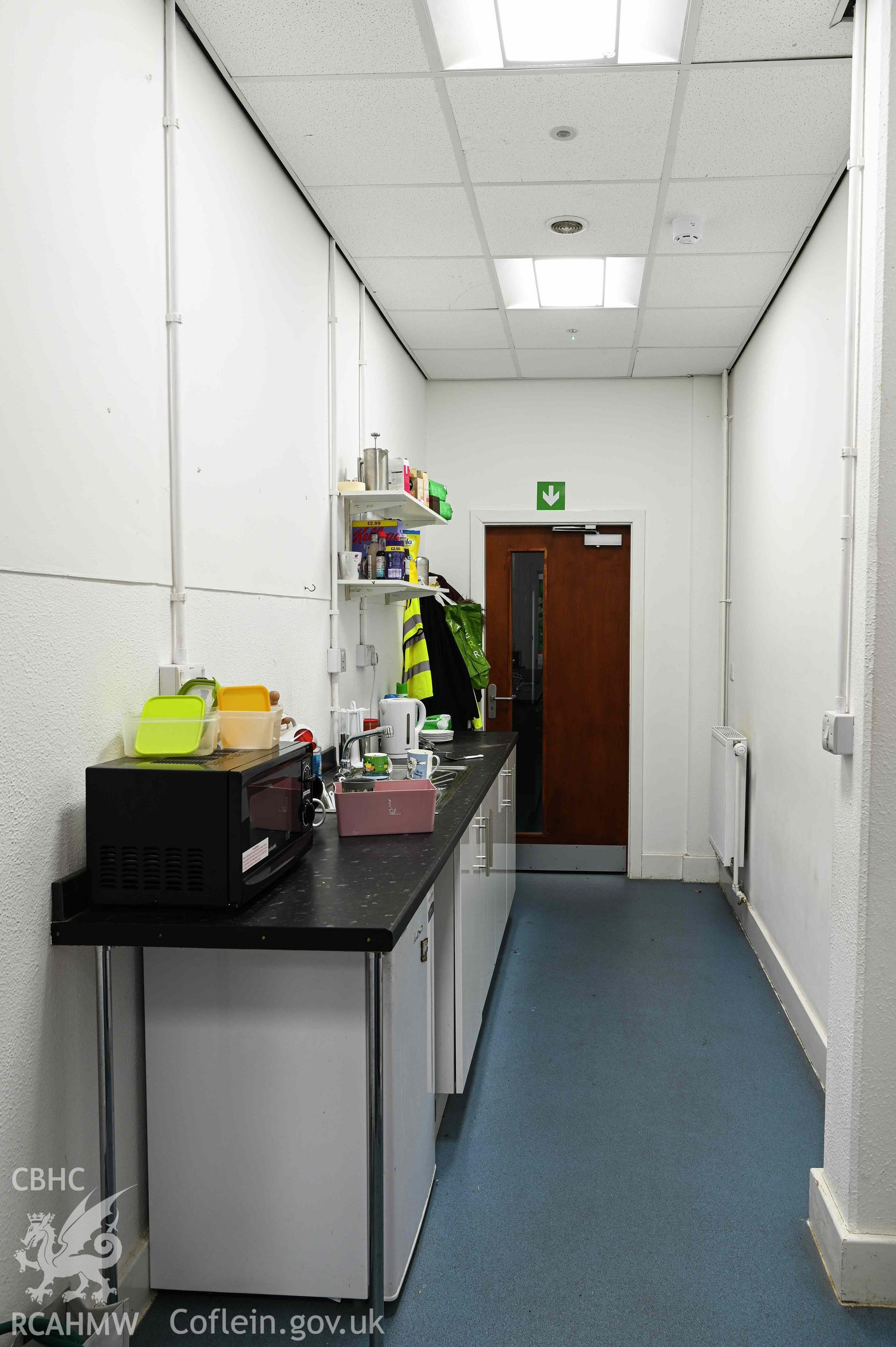 Small kitchen space. Ground floor. Ysgol David Hughes