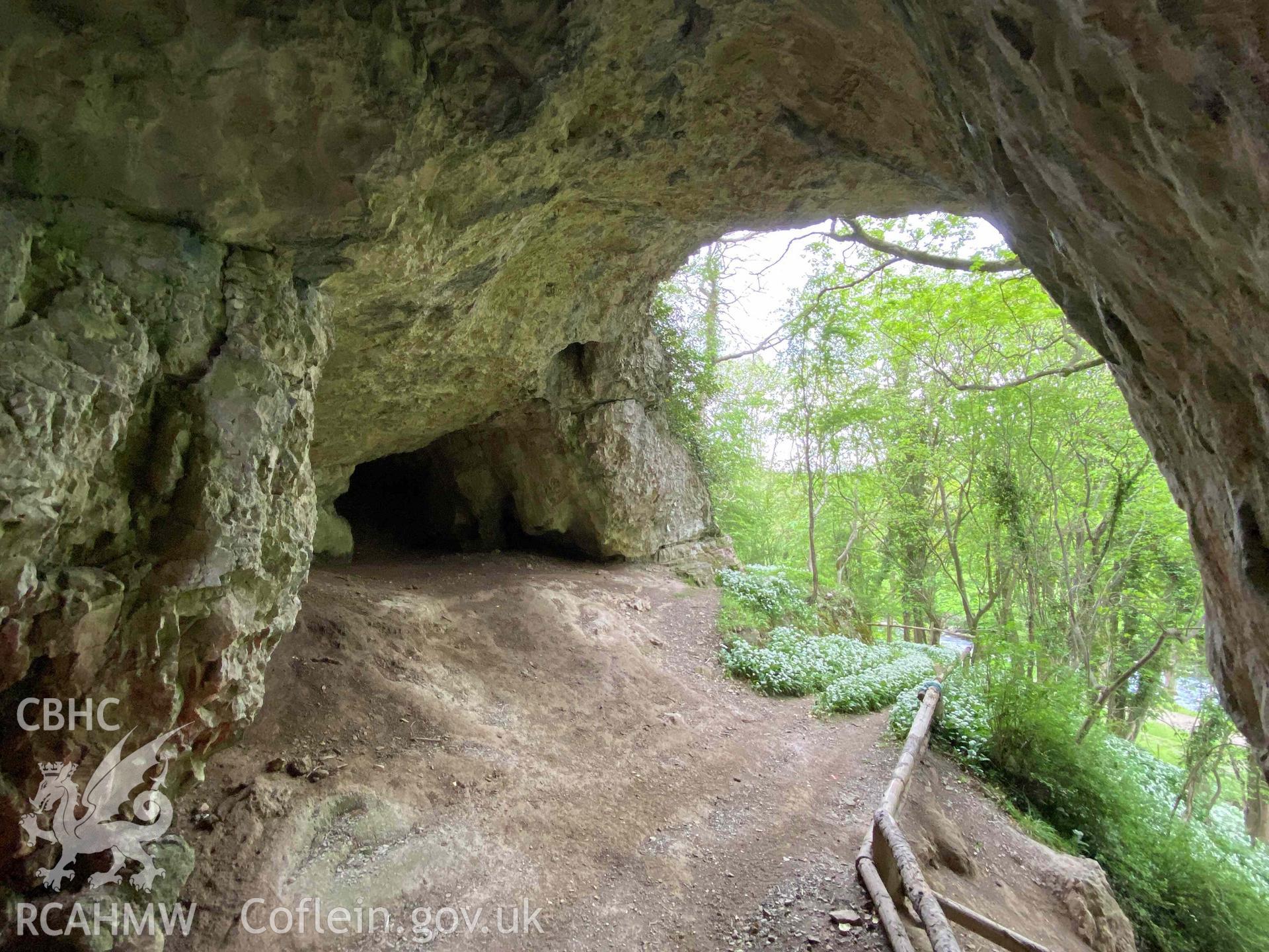 Digital colour photograph showing Cefn Caves, Lower Cave.