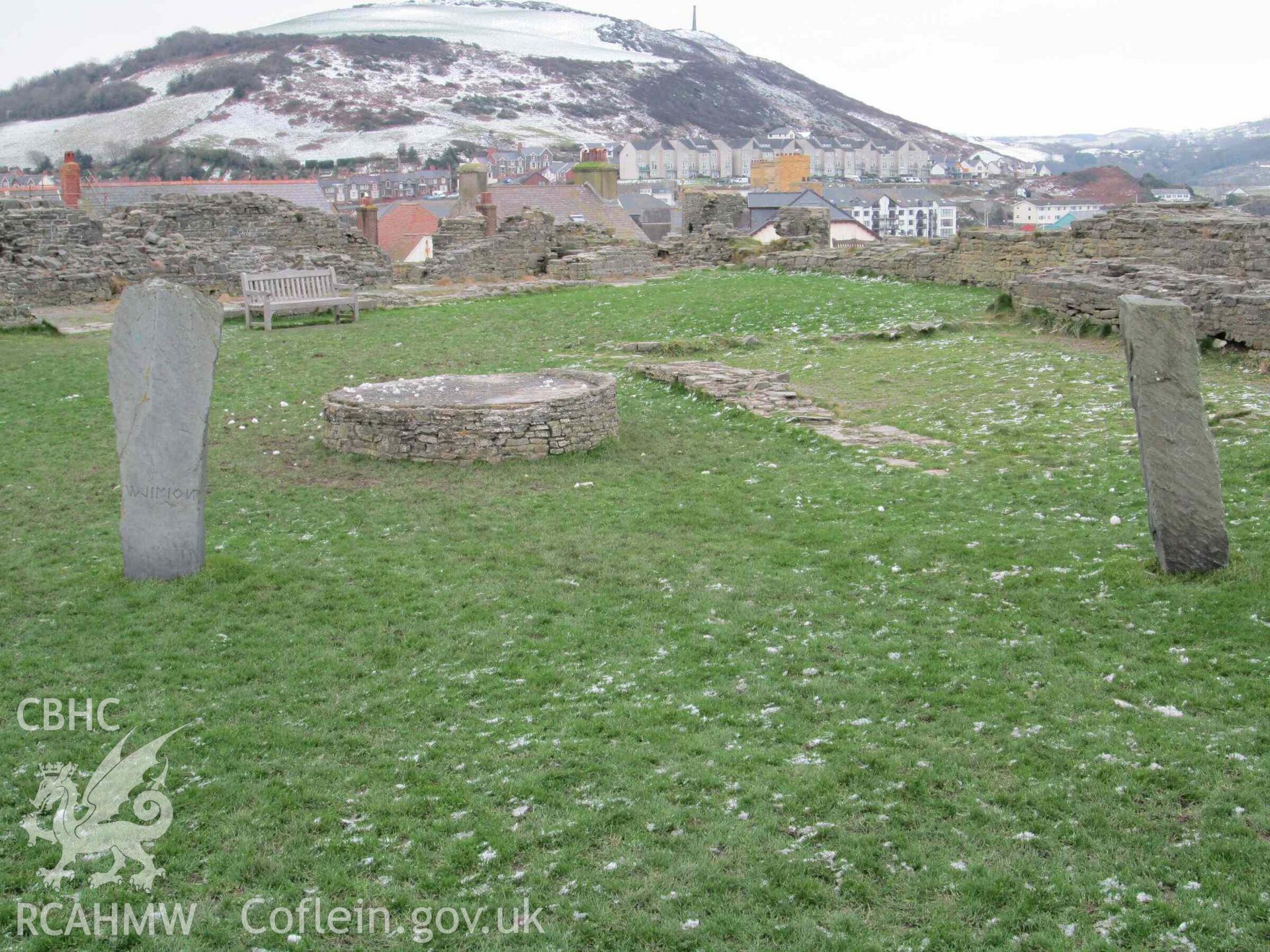 Photograph showing view of the Gorsedd Circle at Aberystwyth.