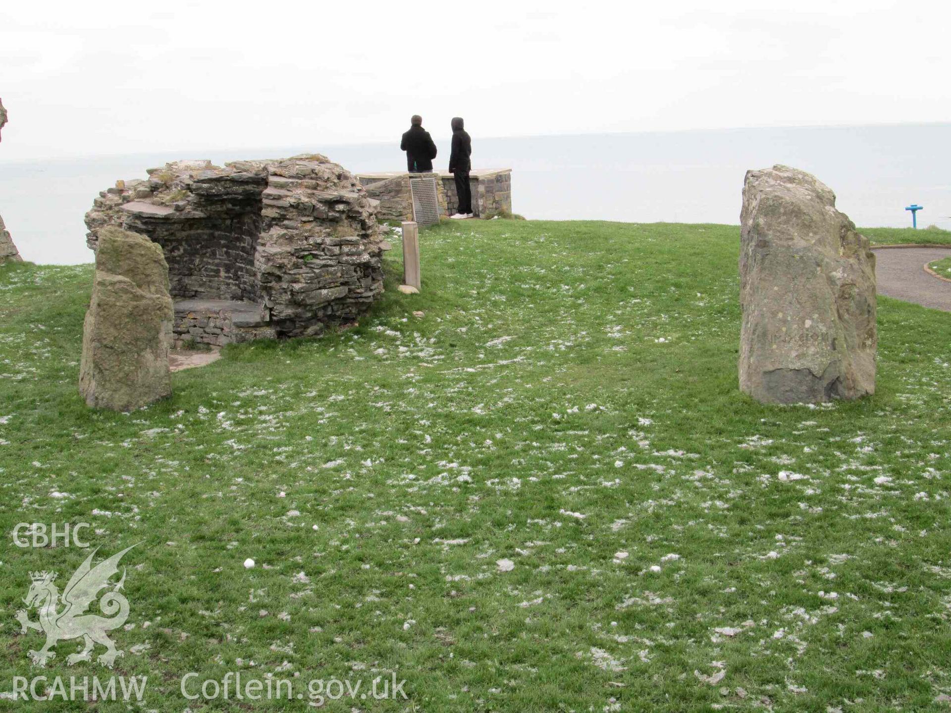 Photograph showing view of the Gorsedd Circle at Aberystwyth.