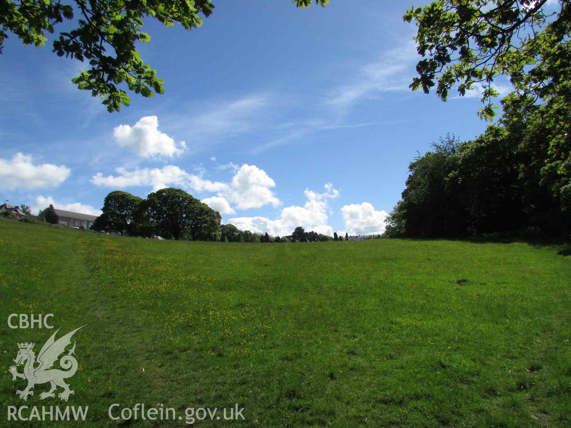 Photograph showing view of Gorsedd Circle at Bangor.