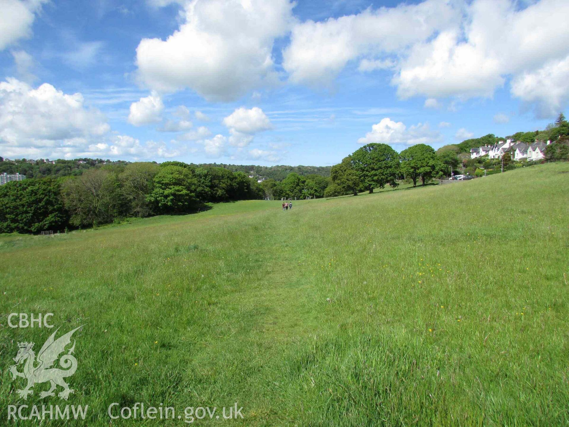 Photograph showing view of Gorsedd Circle at Bangor.