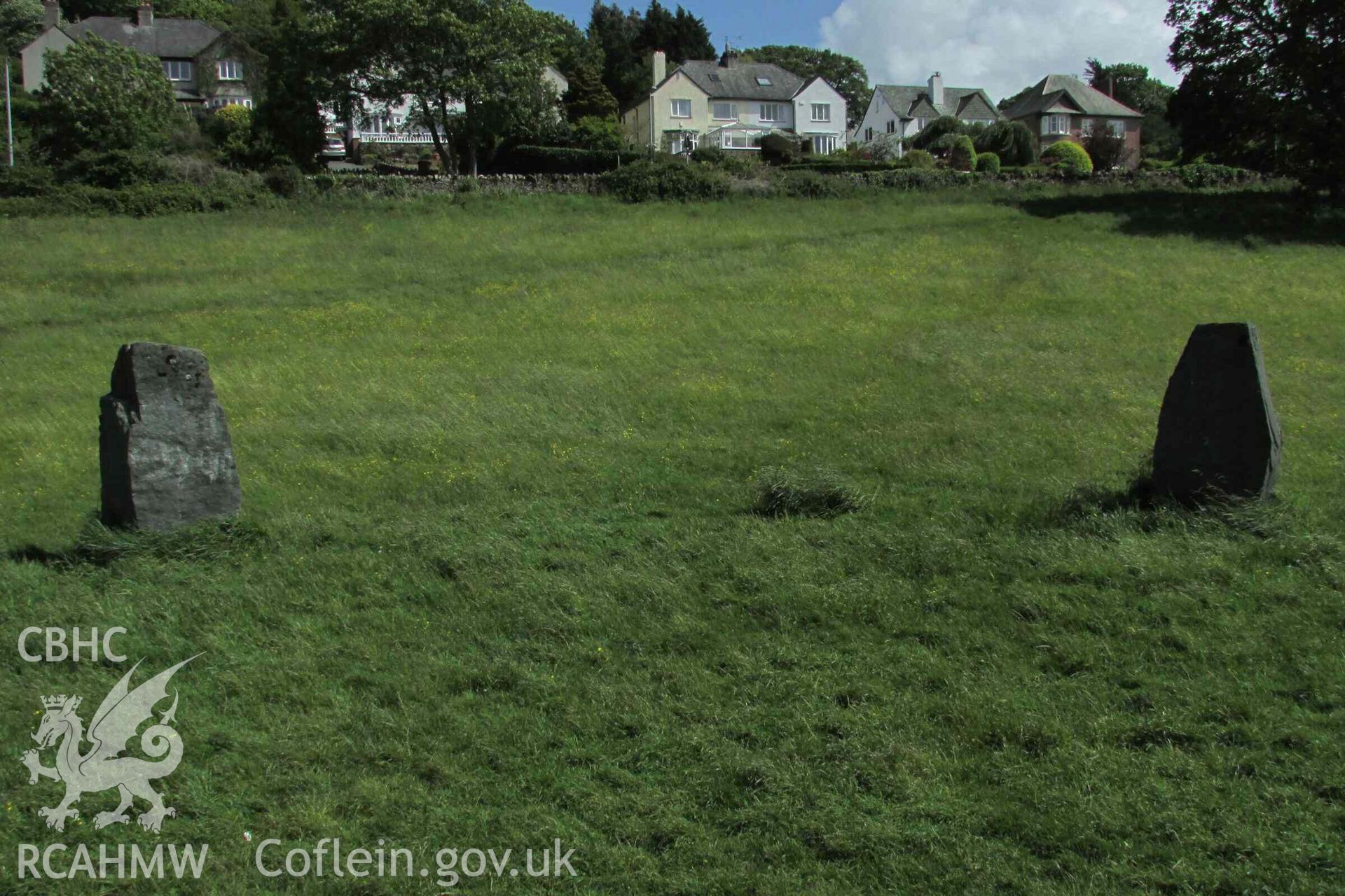 Photograph showing view of Gorsedd Circle at Bangor.