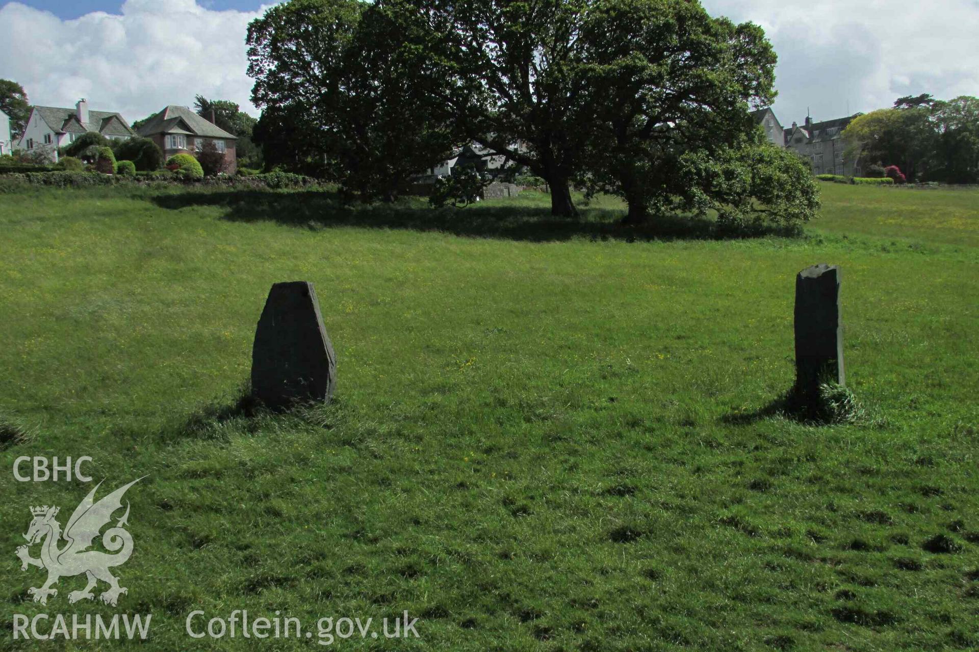 Photograph showing view of Gorsedd Circle at Bangor.