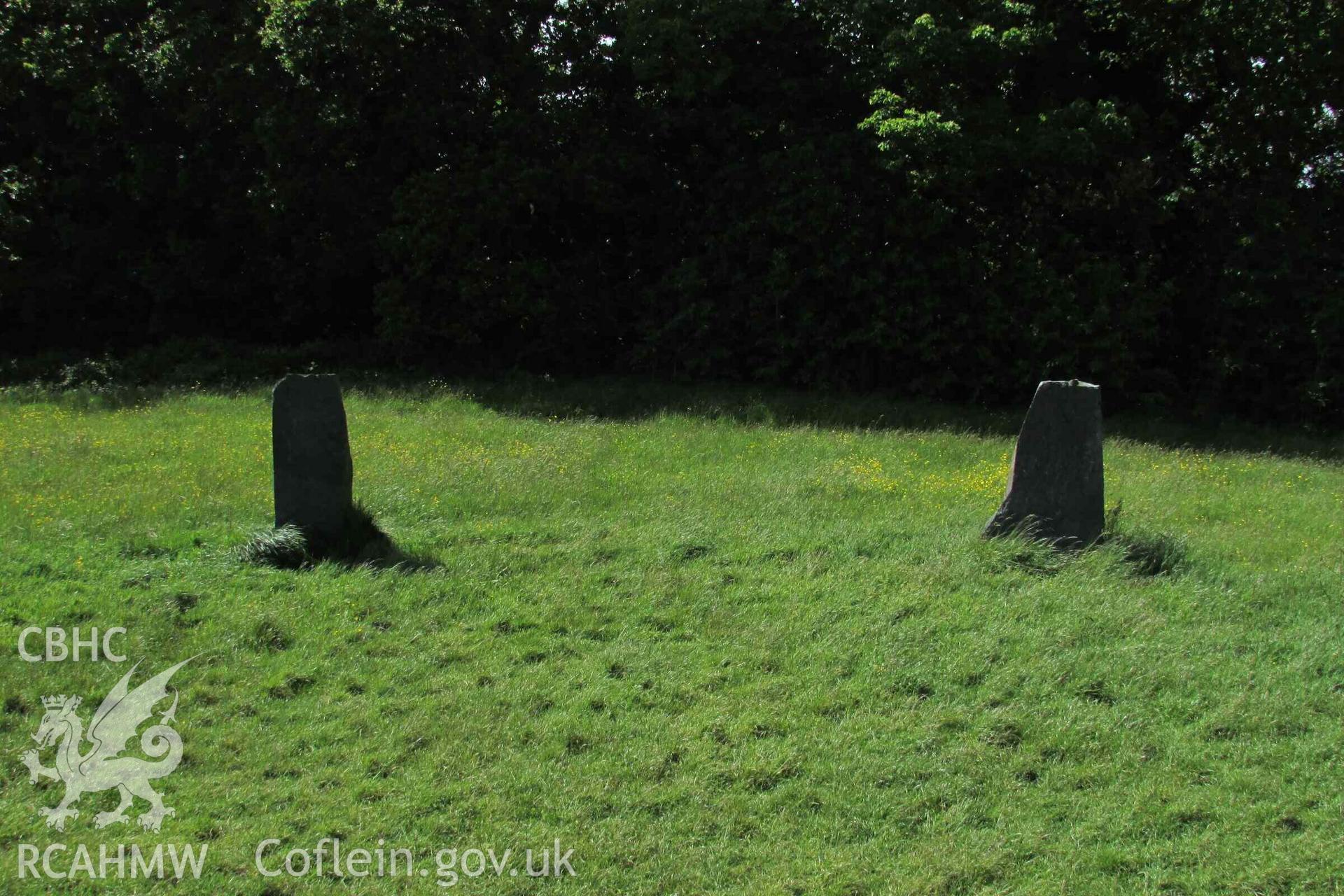 Photograph showing view of Gorsedd Circle at Bangor.