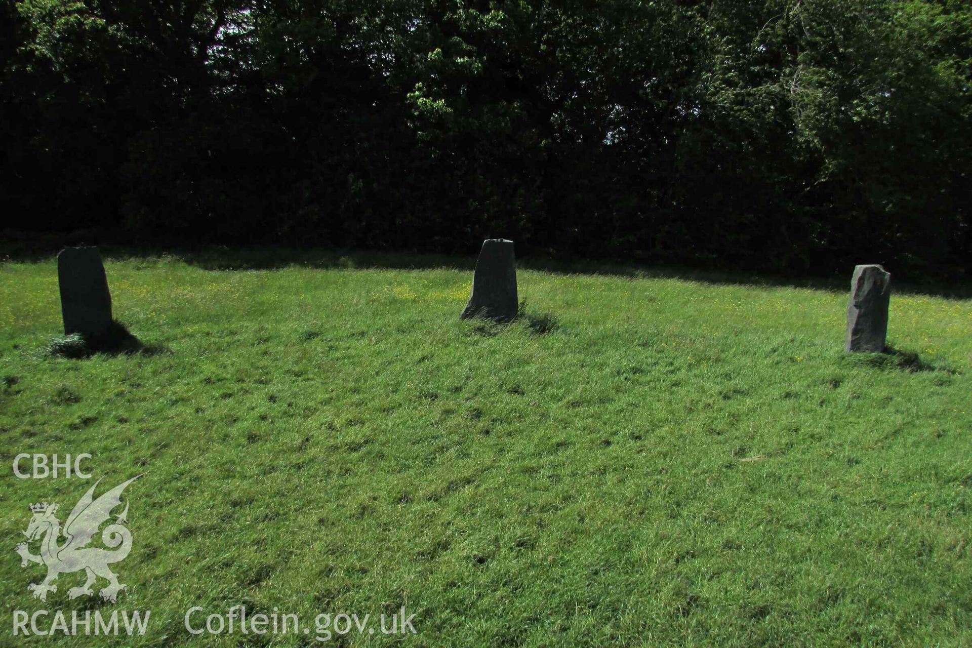 Photograph showing view of Gorsedd Circle at Bangor.