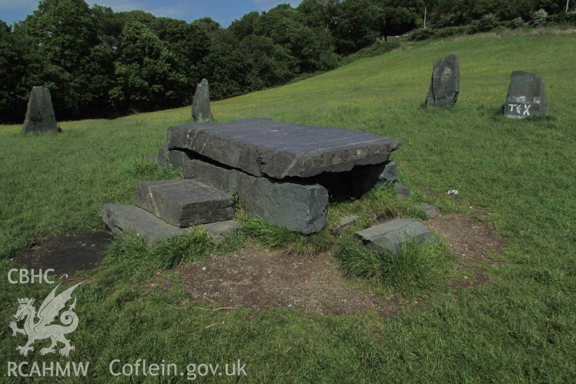 Photograph showing view of Gorsedd Circle at Bangor.