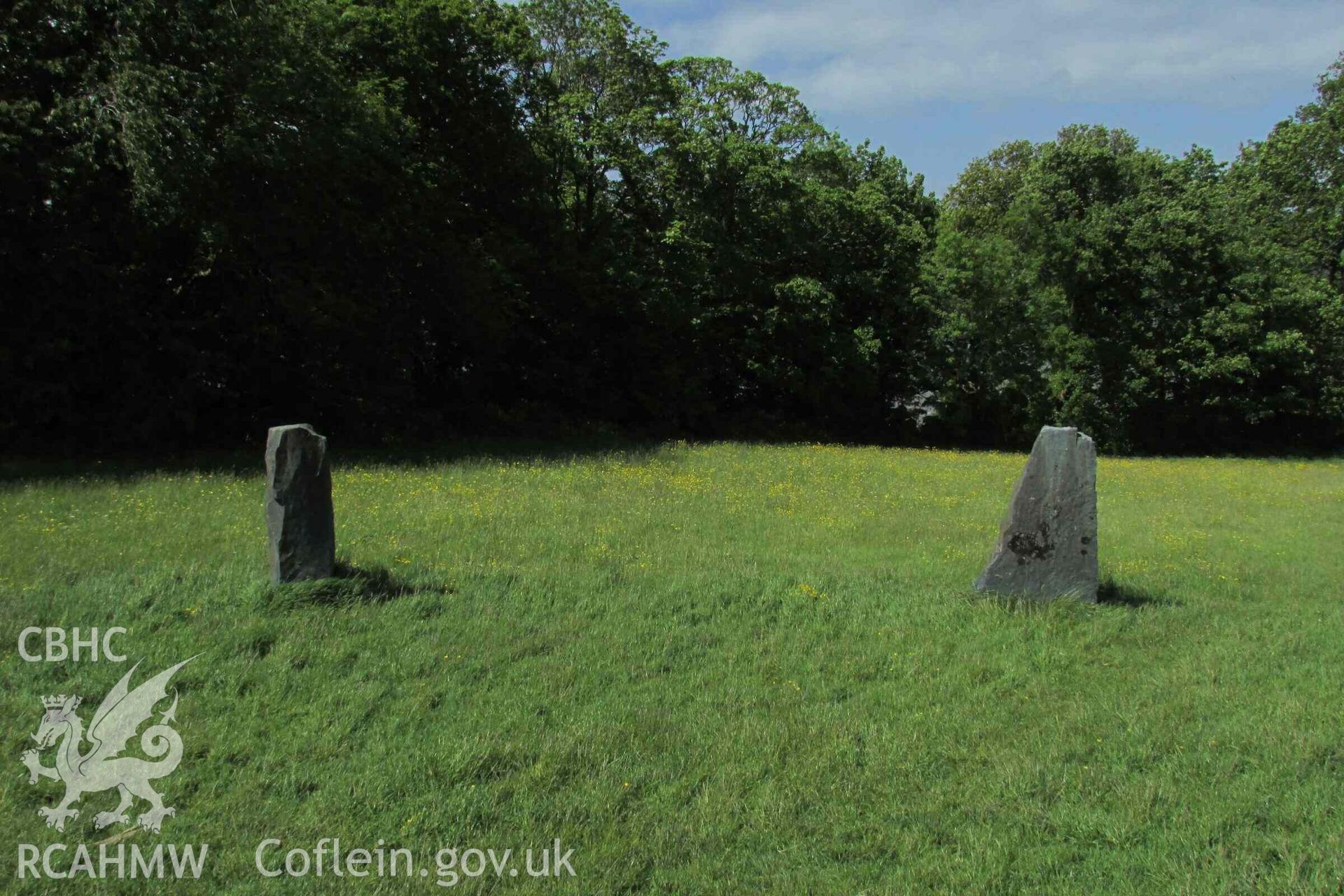 Photograph showing view of Gorsedd Circle at Bangor.