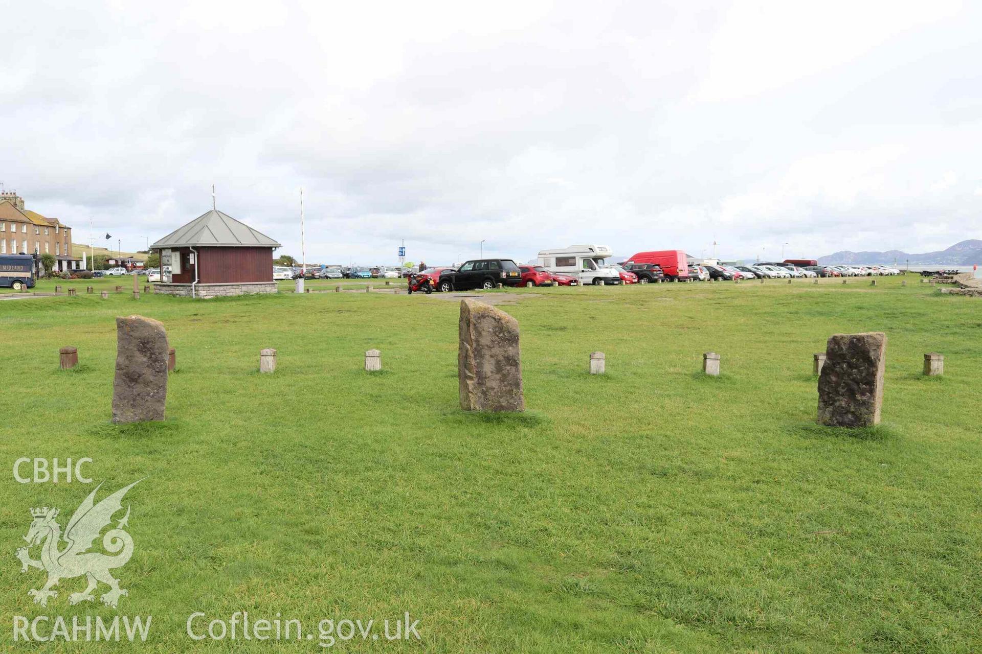 Photograph showing view of Gorsedd Circle at Beaumaris.