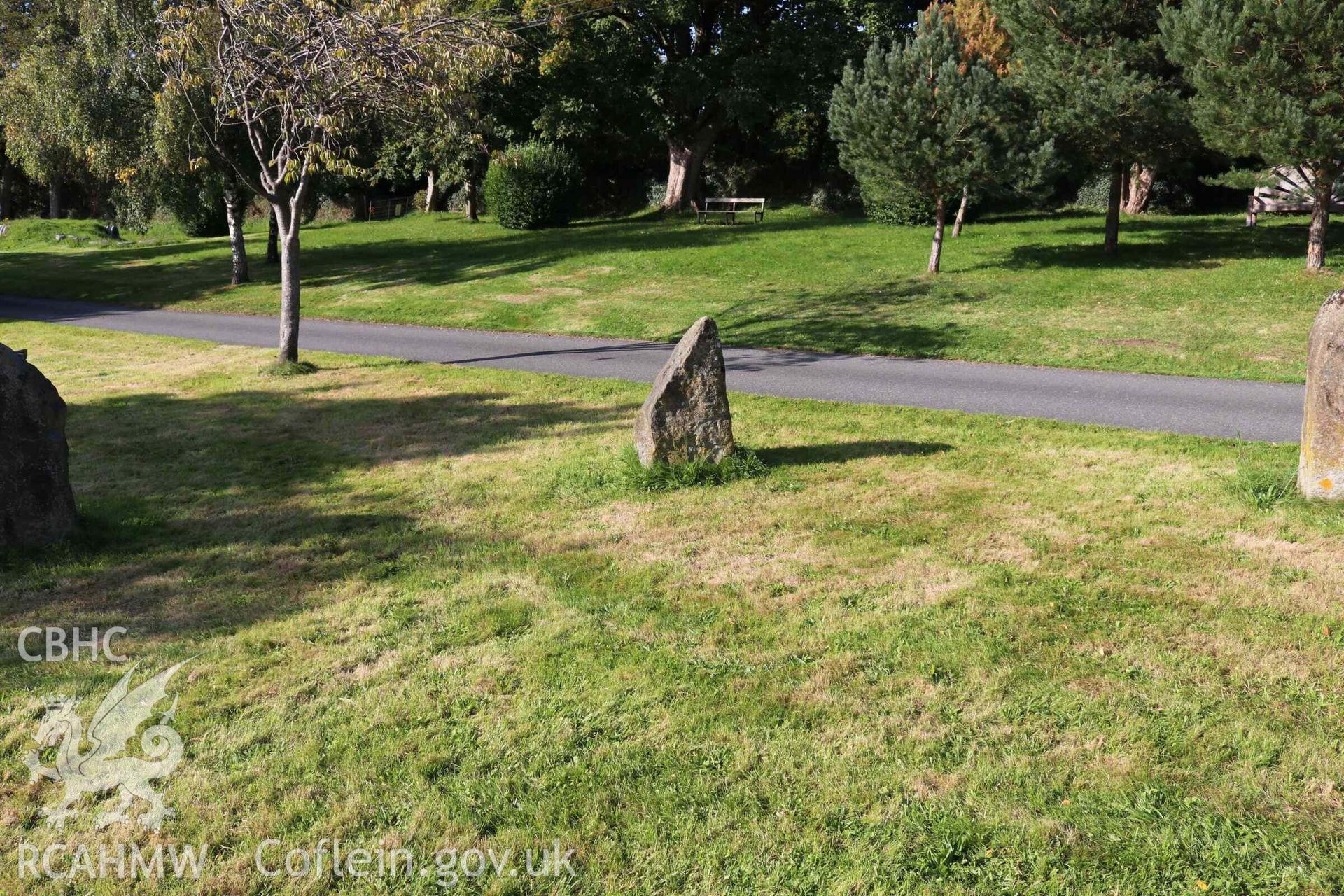 Photograph showing the Gorsedd Circle at Aberteifi (Cardigan).