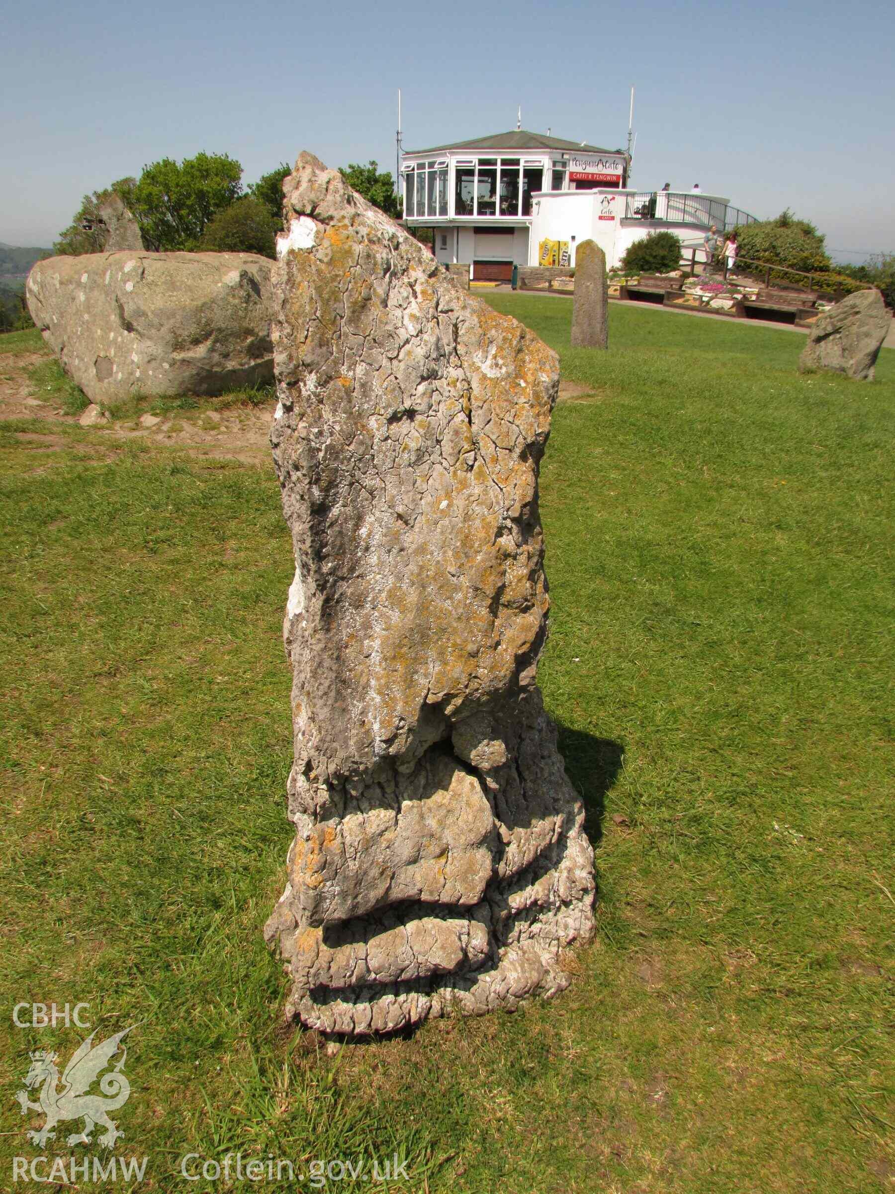 Photograph showing the Gorsedd Circle at Colwyn Bay.