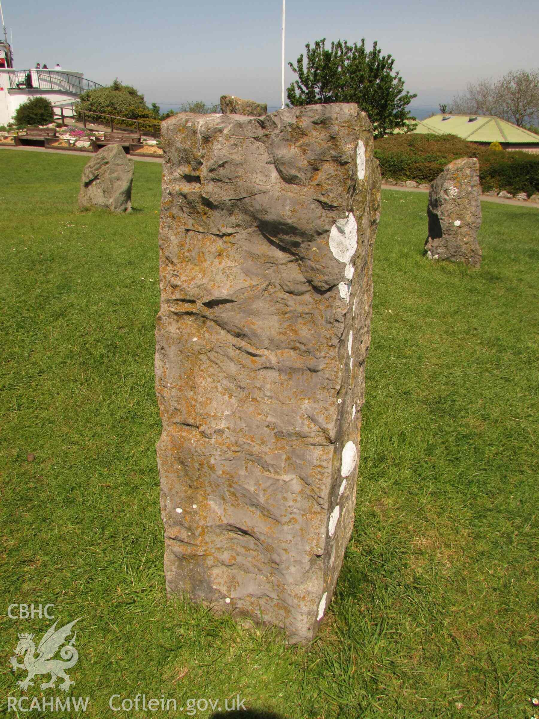 Photograph showing the Gorsedd Circle at Colwyn Bay.