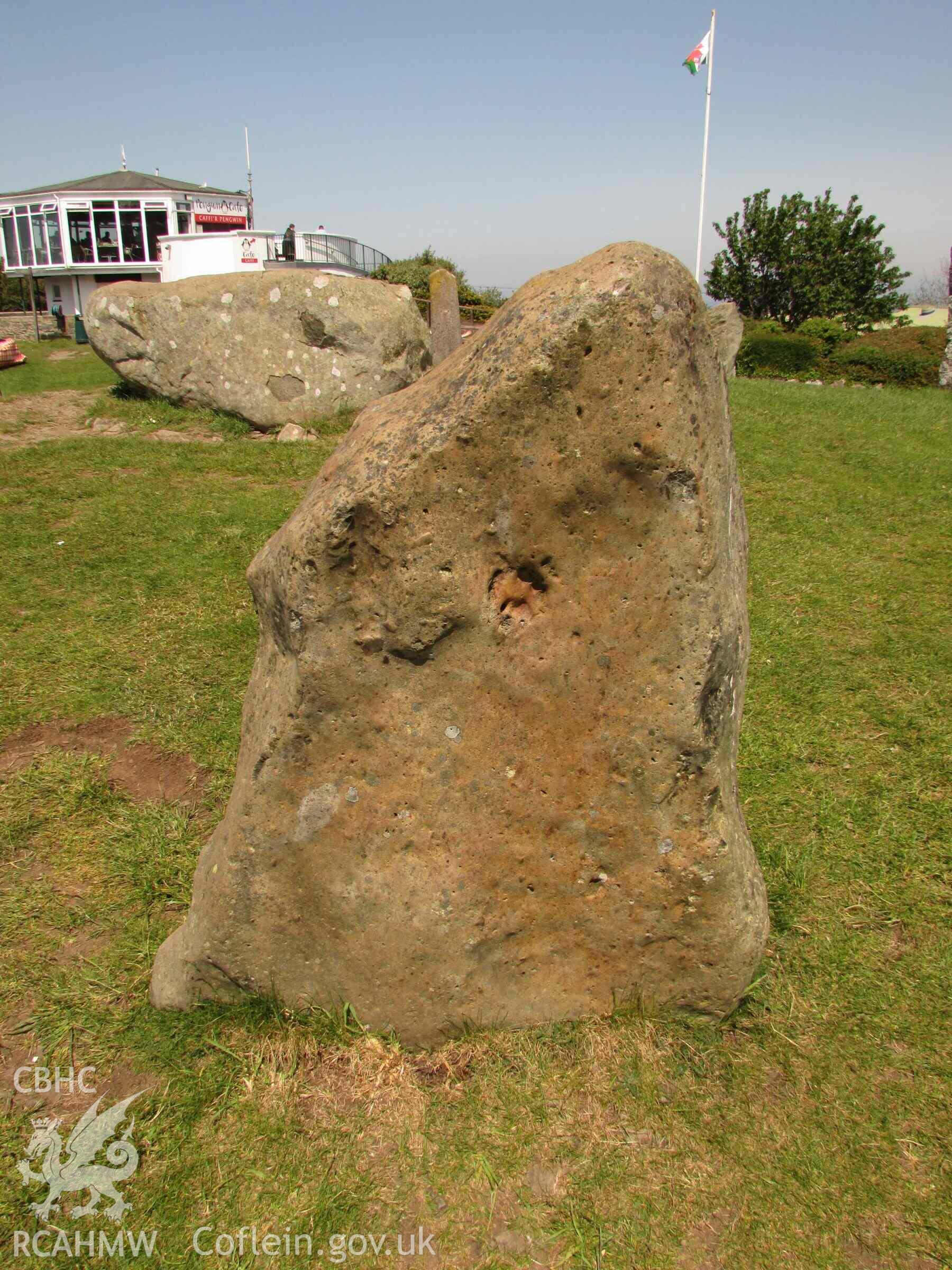 Photograph showing the Gorsedd Circle at Colwyn Bay.