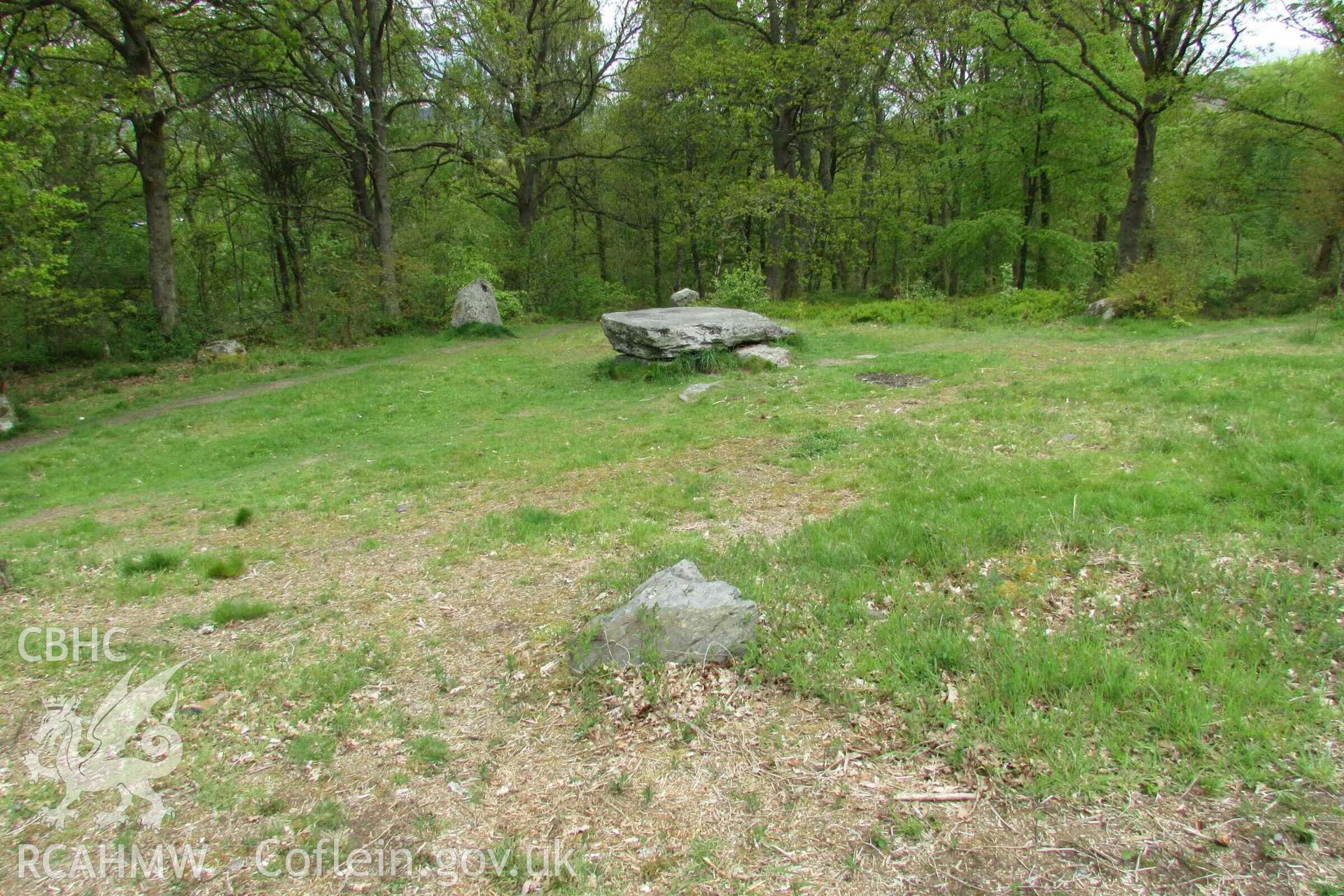 Photograph showing the Gorsedd Circle at Corwen.