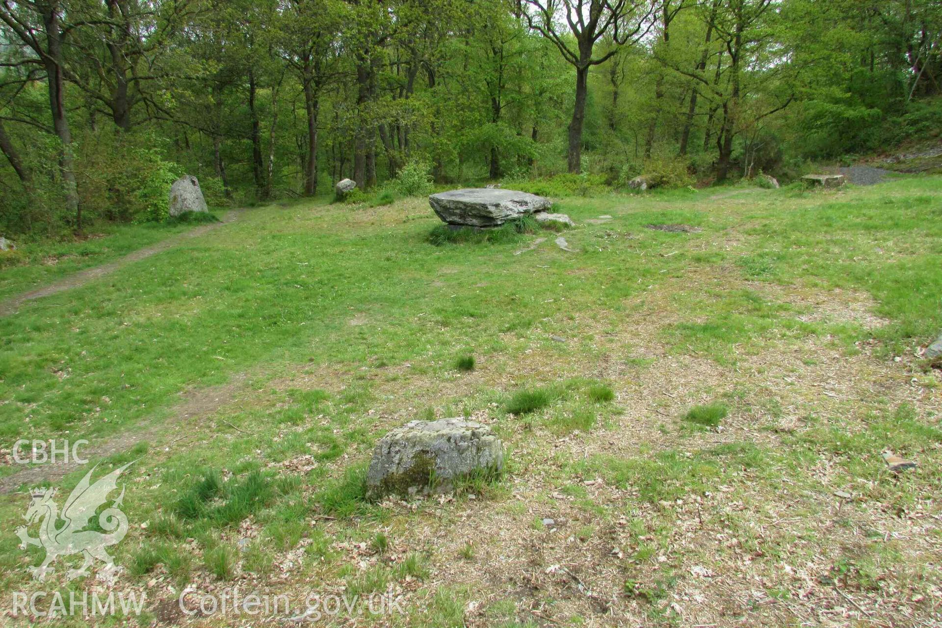 Photograph showing the Gorsedd Circle at Corwen.