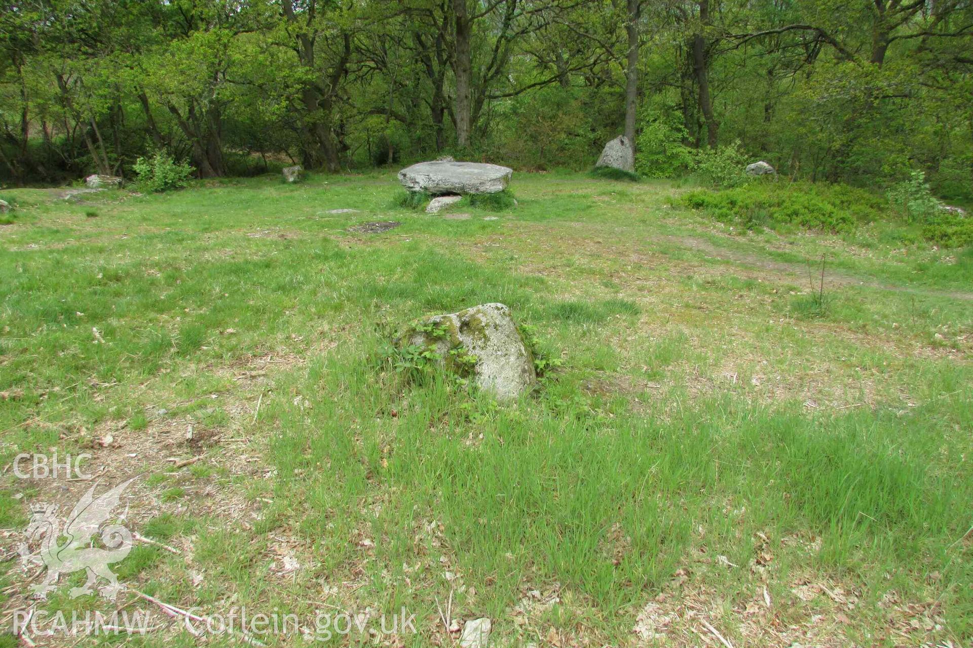 Photograph showing the Gorsedd Circle at Corwen.