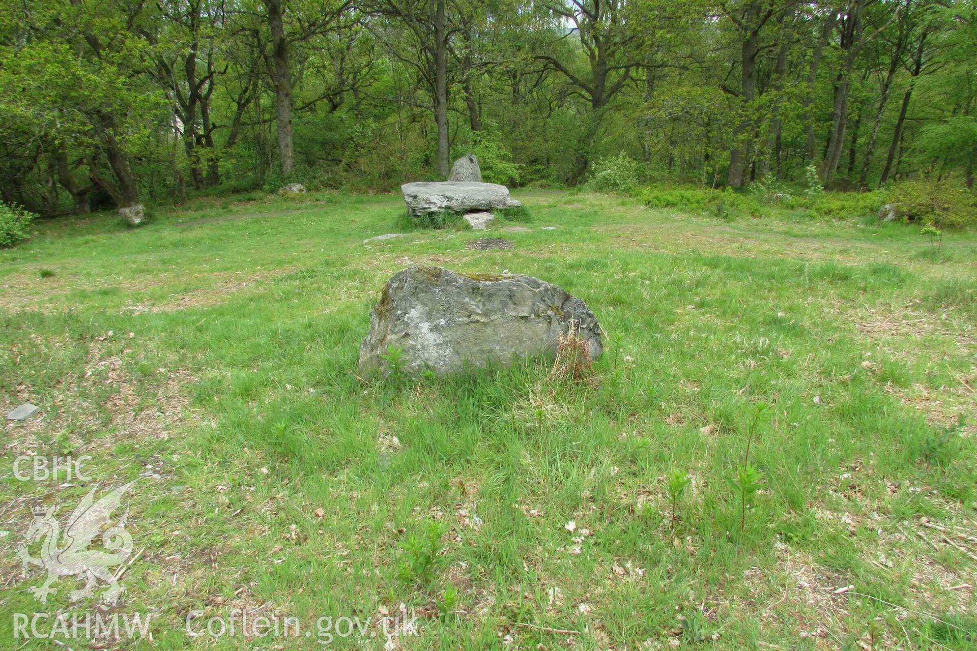 Photograph showing the Gorsedd Circle at Corwen.