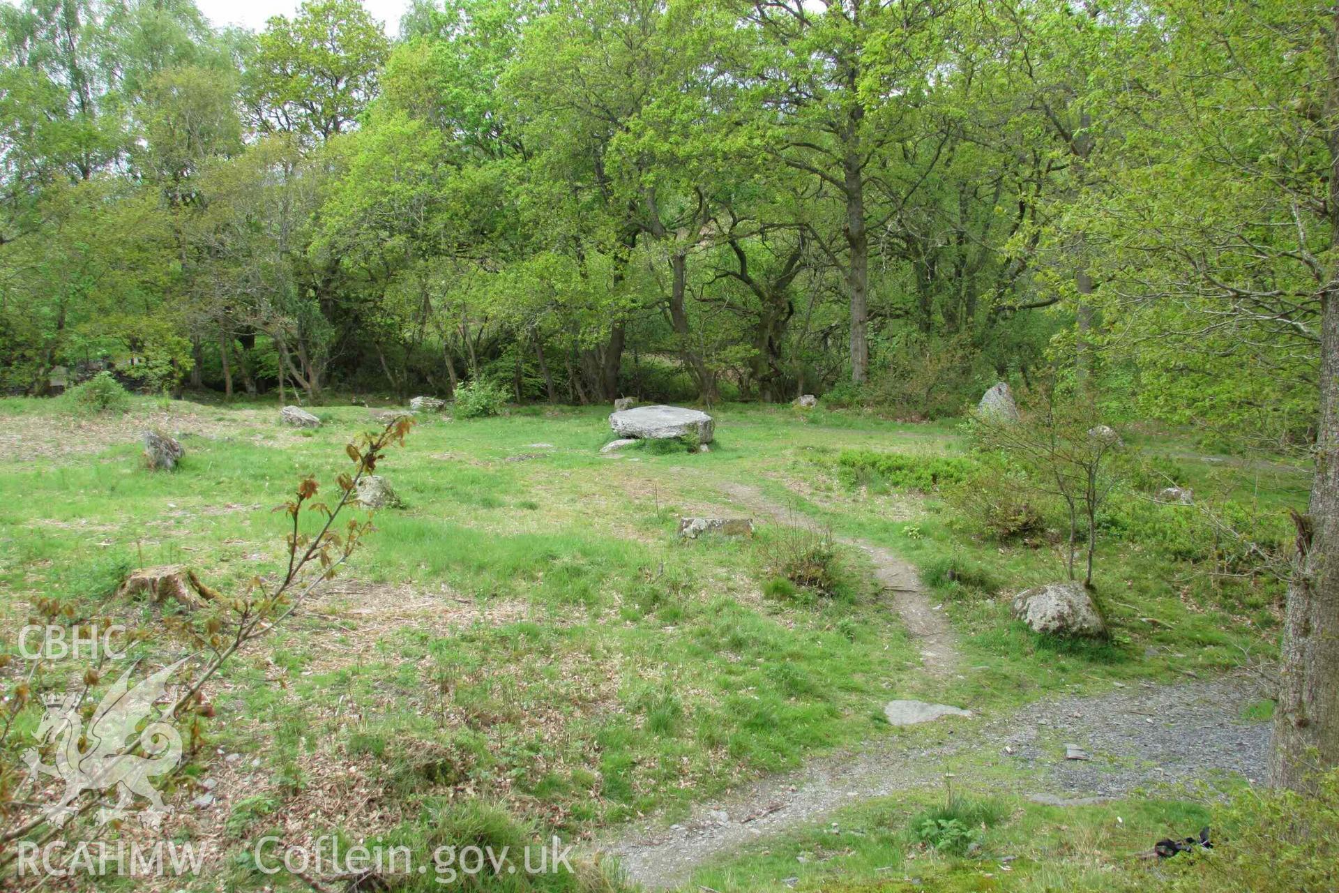 Photograph showing the Gorsedd Circle at Corwen.