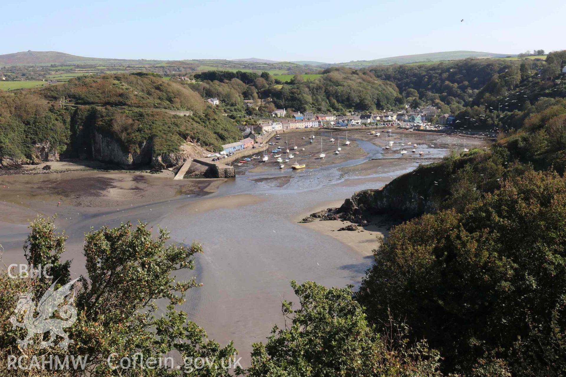 Photograph showing the Gorsedd Circle at Fishguard (Penslade).