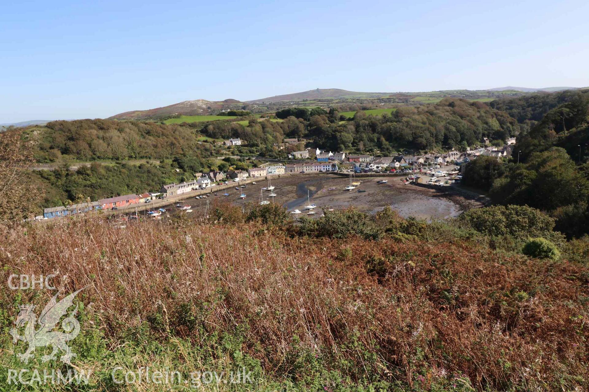 Photograph showing the Gorsedd Circle at Fishguard (Penslade).