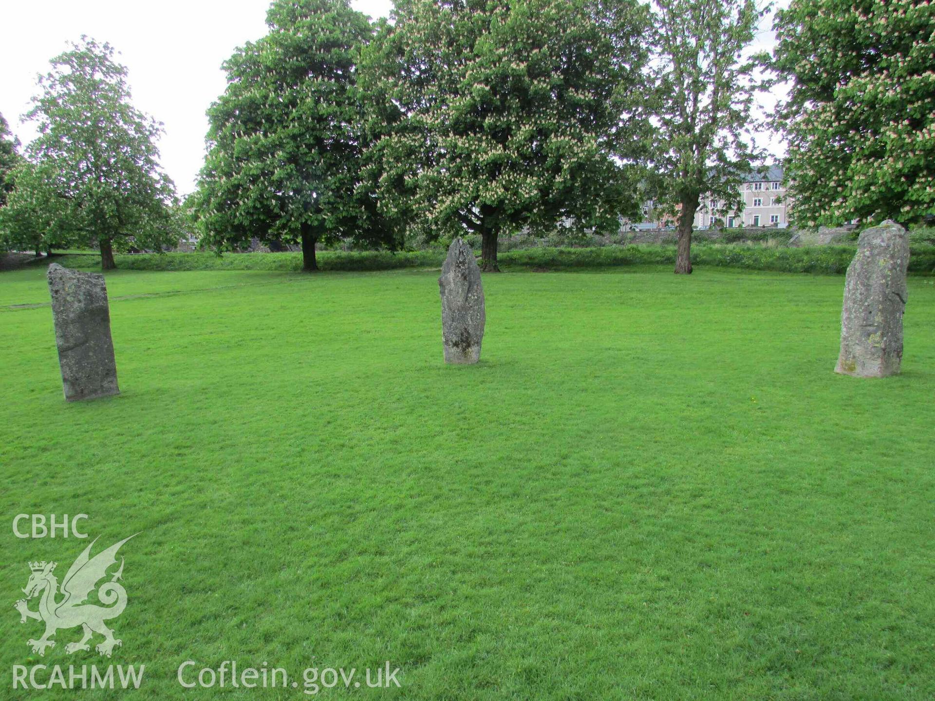 Photograph showing the Gorsedd Circle at Llanrwst