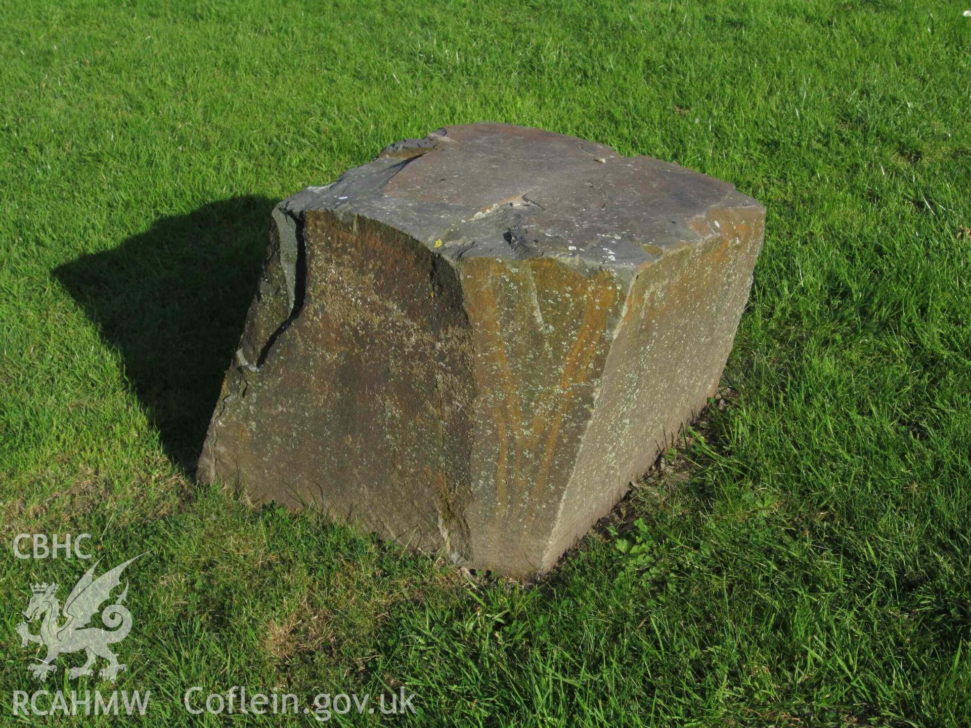 Photograph showing the Gorsedd Circle at the Y Plas, Machynlleth.
