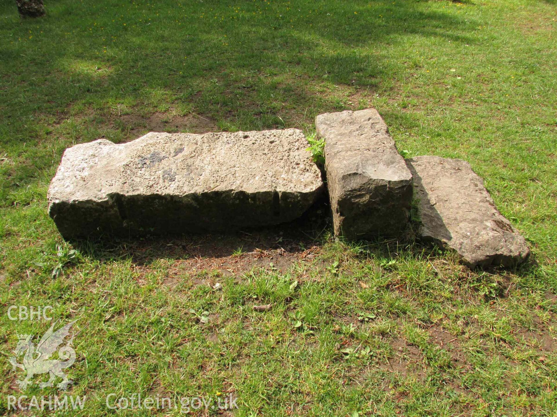 Photograph showing the Gorsedd Circle at Porthaethwy (Menai Bridge).