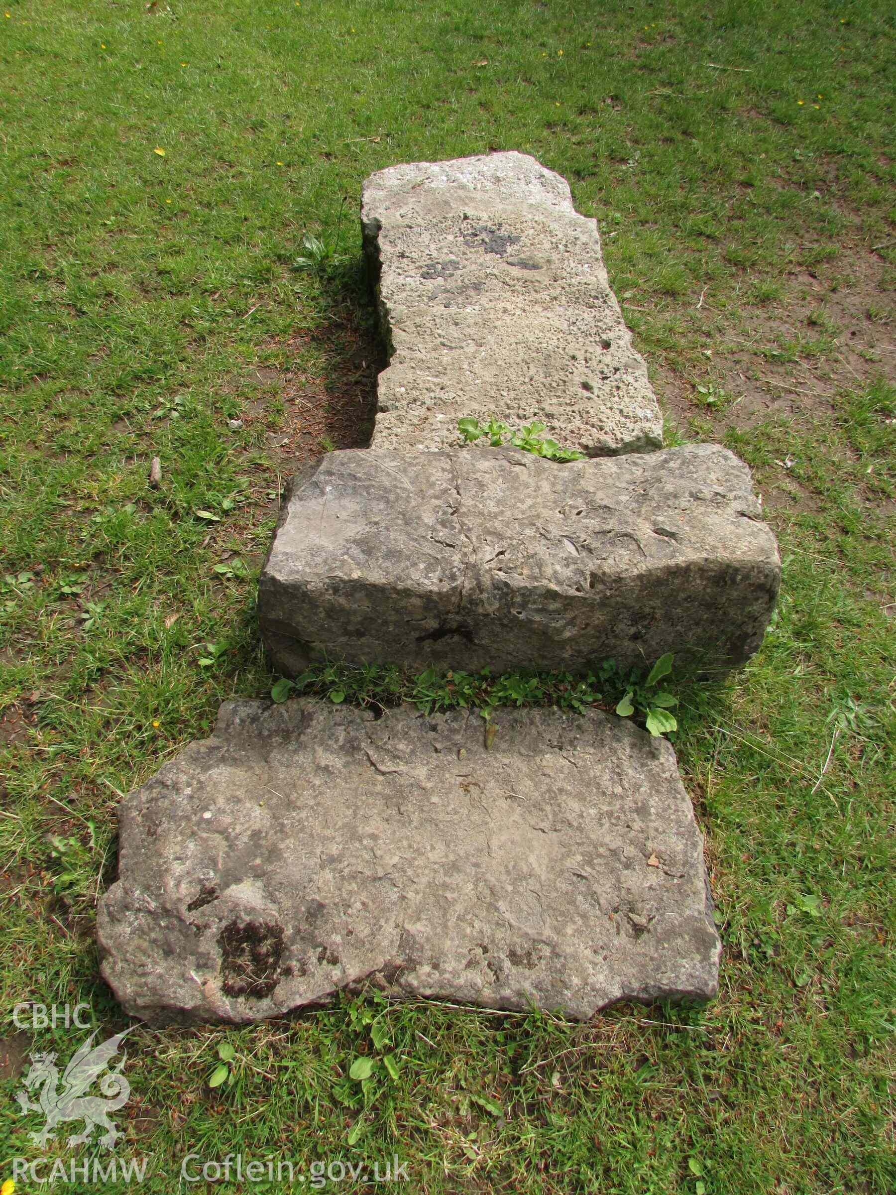 Photograph showing the Gorsedd Circle at Porthaethwy (Menai Bridge).