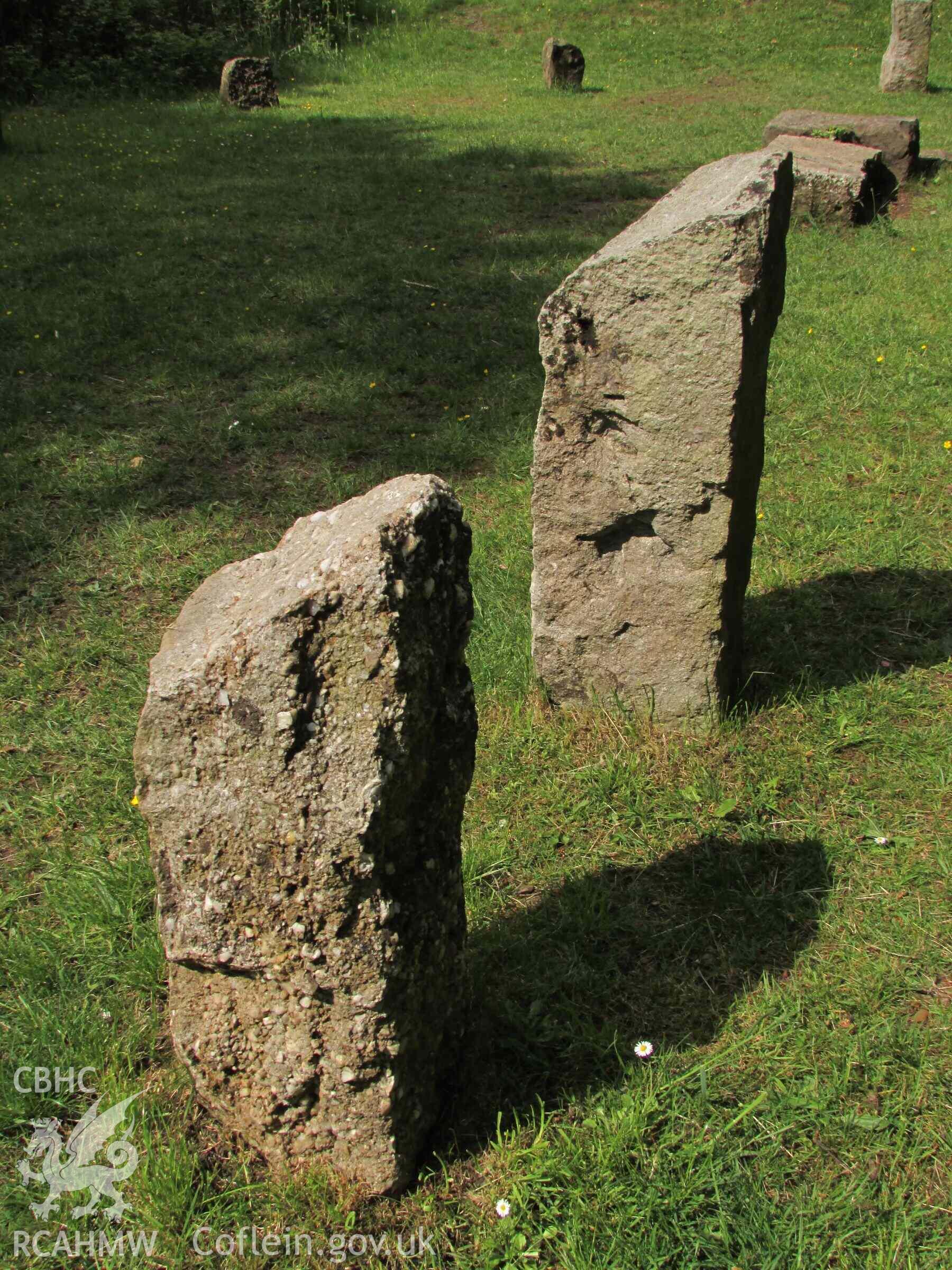 Photograph showing the Gorsedd Circle at Porthaethwy (Menai Bridge).