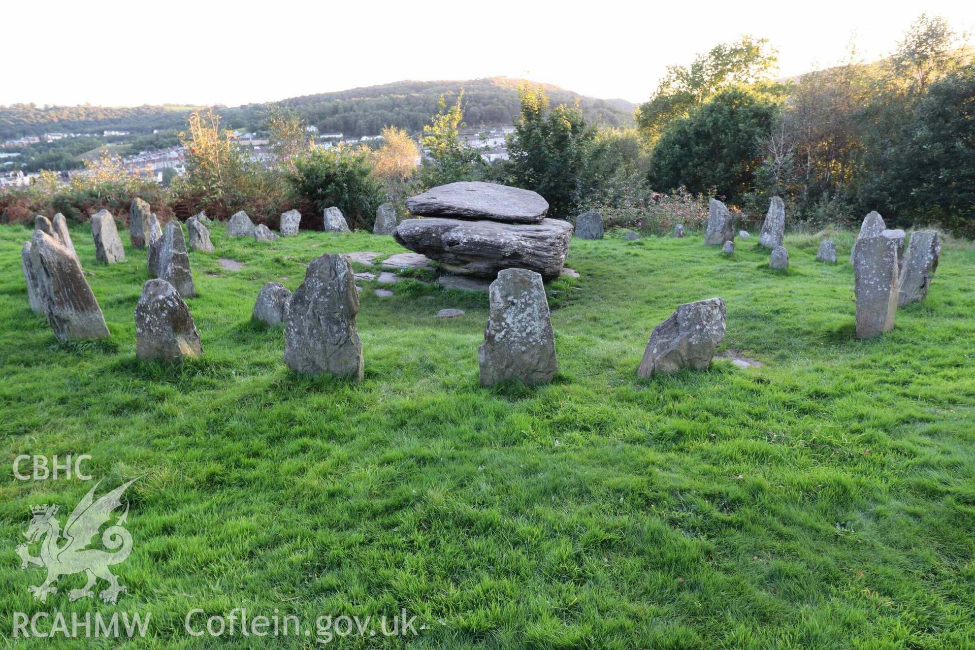 Photograph showing Y Garreg Siglo Bardic Complex, Pontypridd