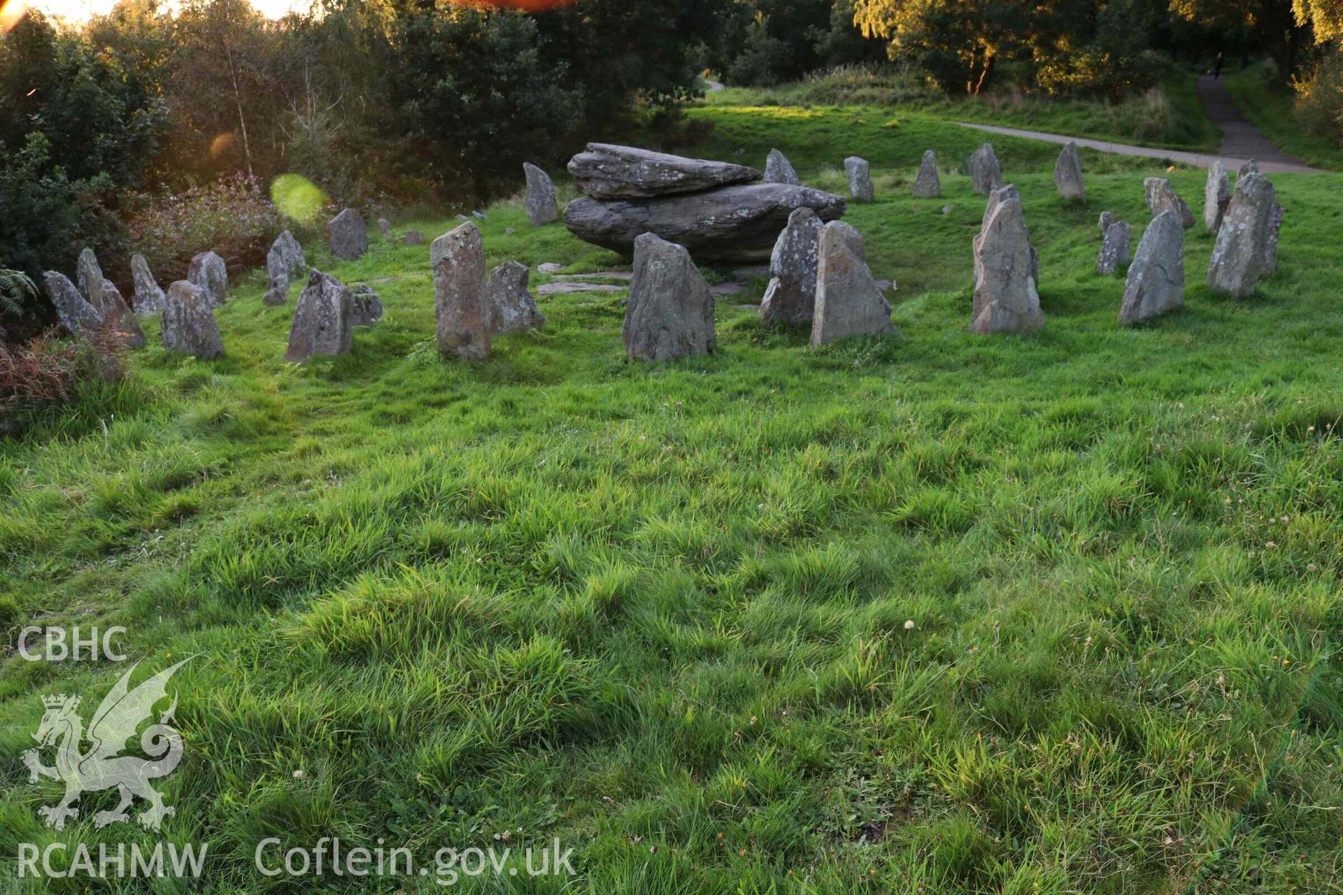 Photograph showing Y Garreg Siglo Bardic Complex, Pontypridd