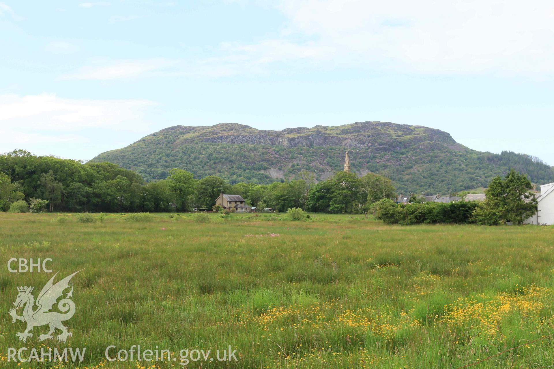 Photograph showing the Gorsedd Circle at Porthmadog.