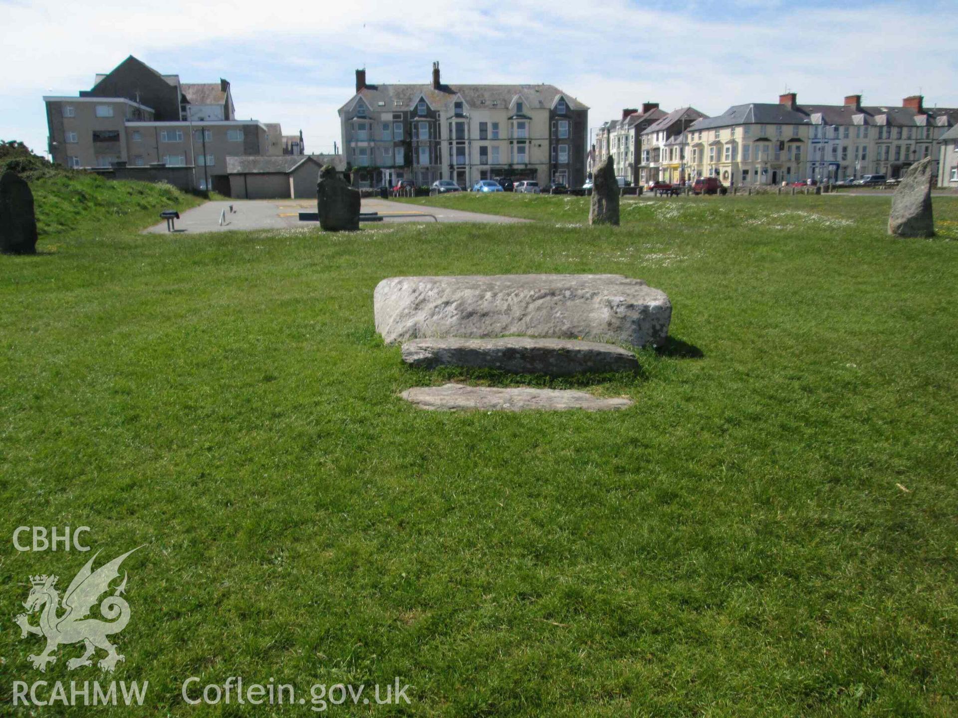 Photograph showing the Gorsedd Circle at Pwllheli.