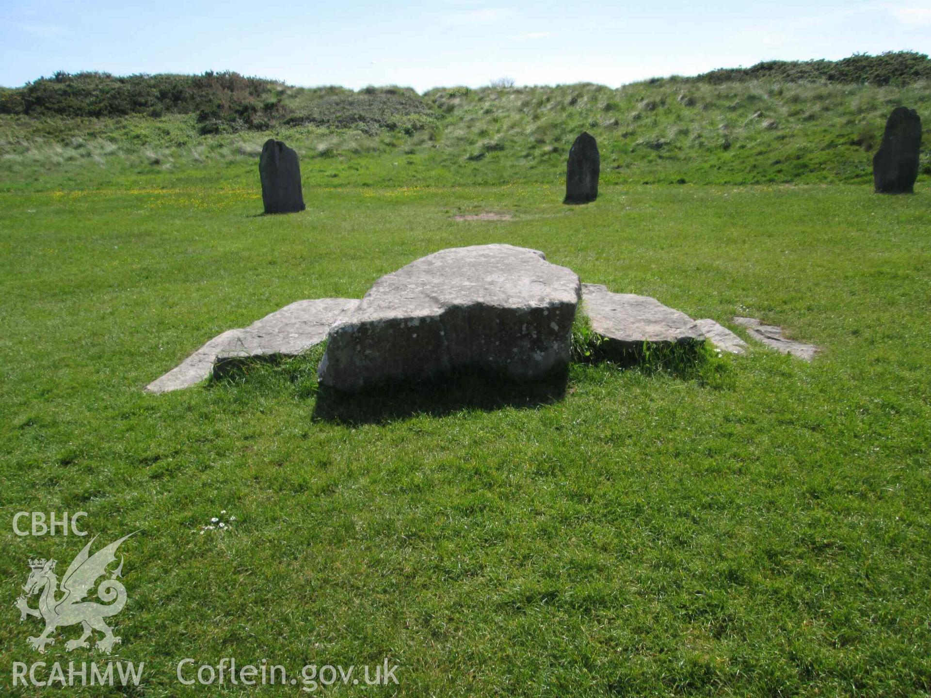 Photograph showing the Gorsedd Circle at Pwllheli.