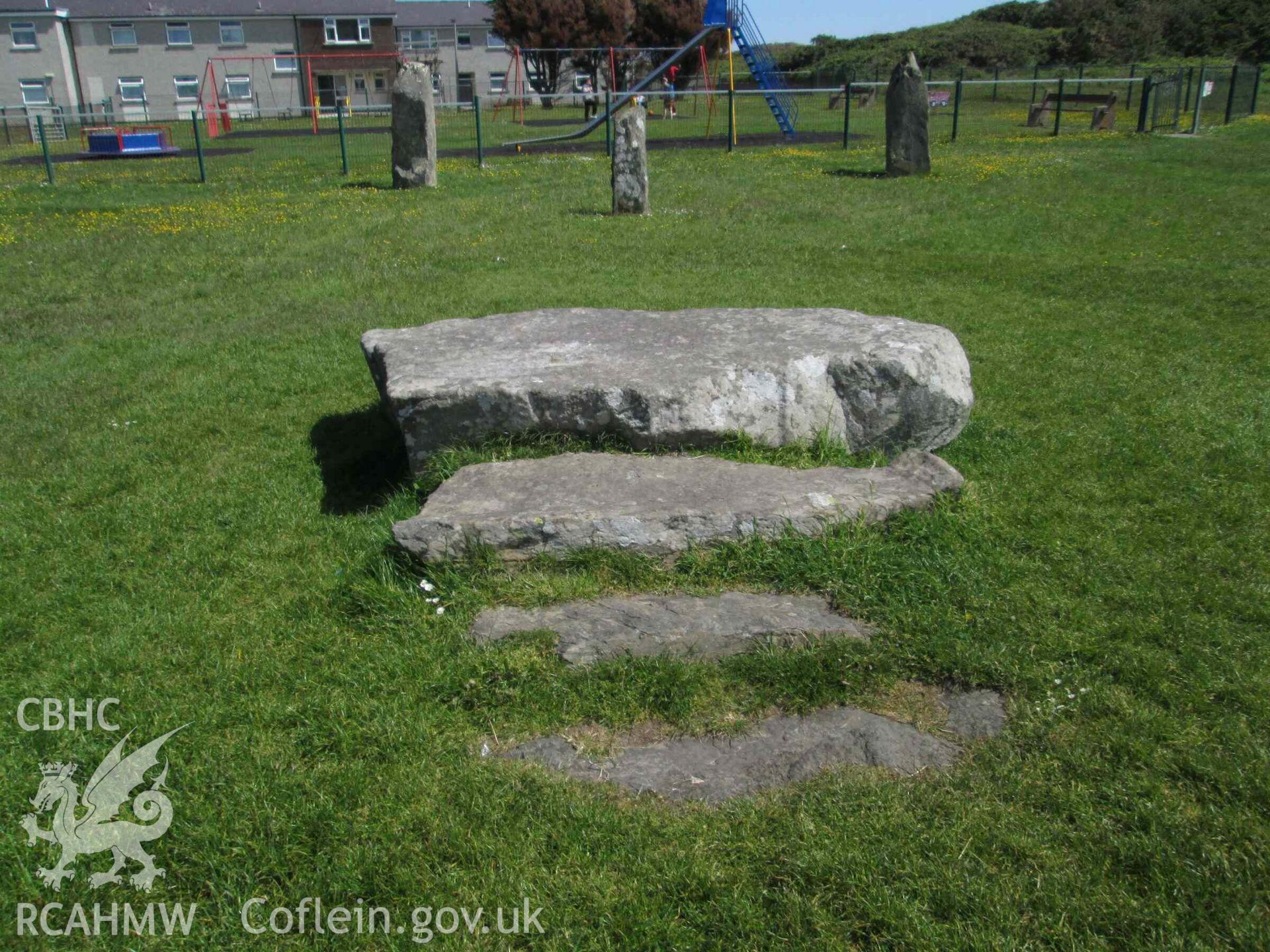 Photograph showing the Gorsedd Circle at Pwllheli.