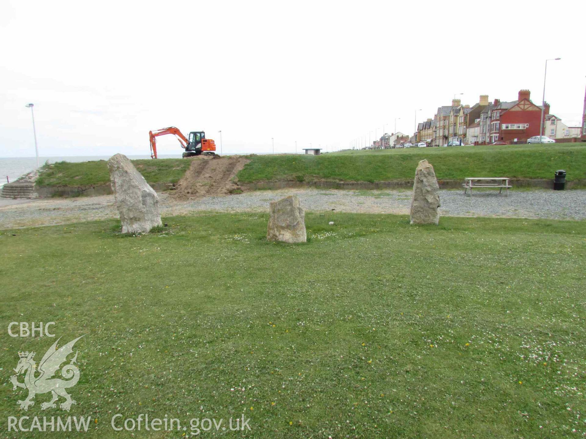 Photograph showing the Gorsedd Circle at Rhyl.