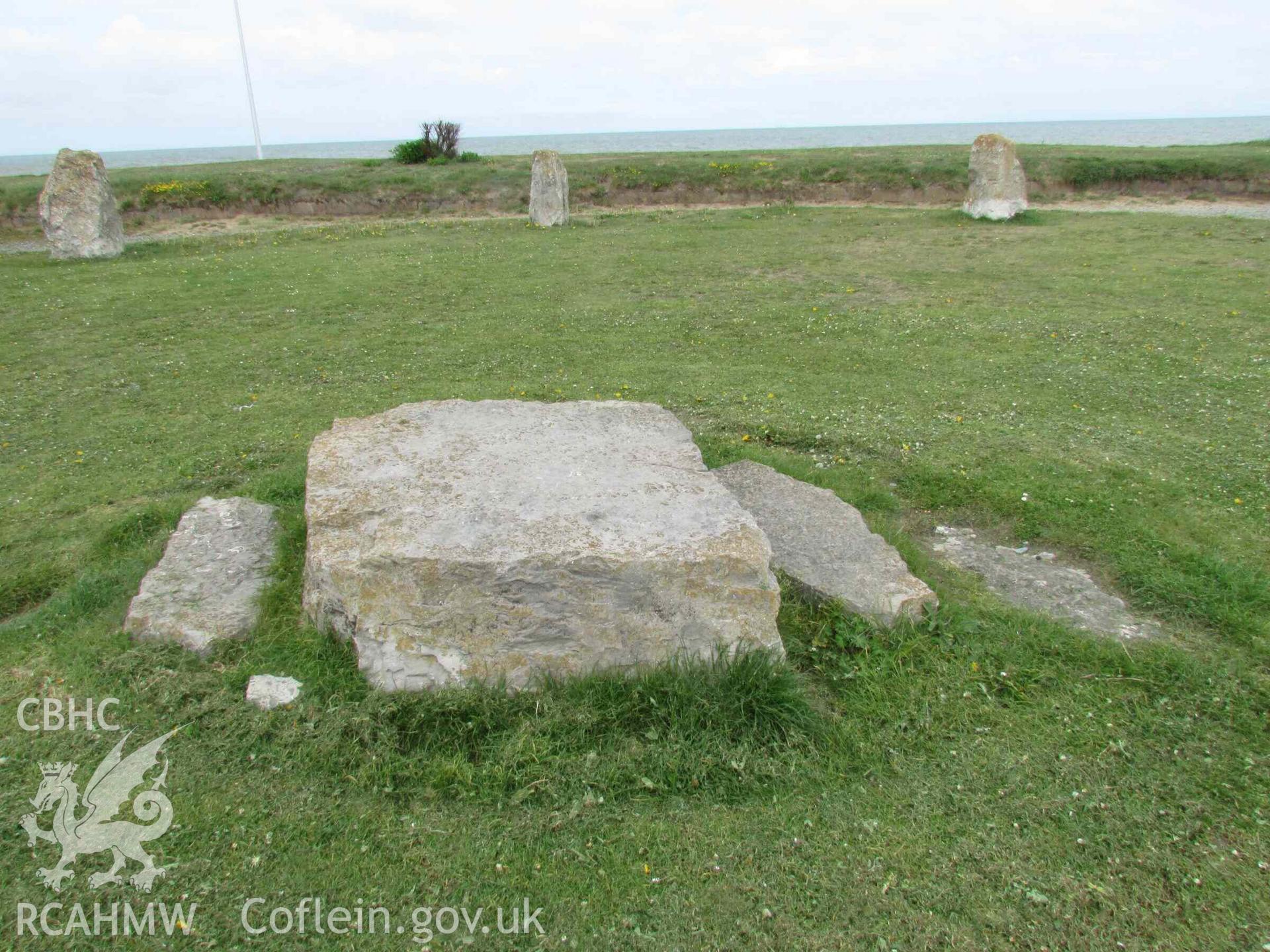 Photograph showing the Gorsedd Circle at Rhyl.