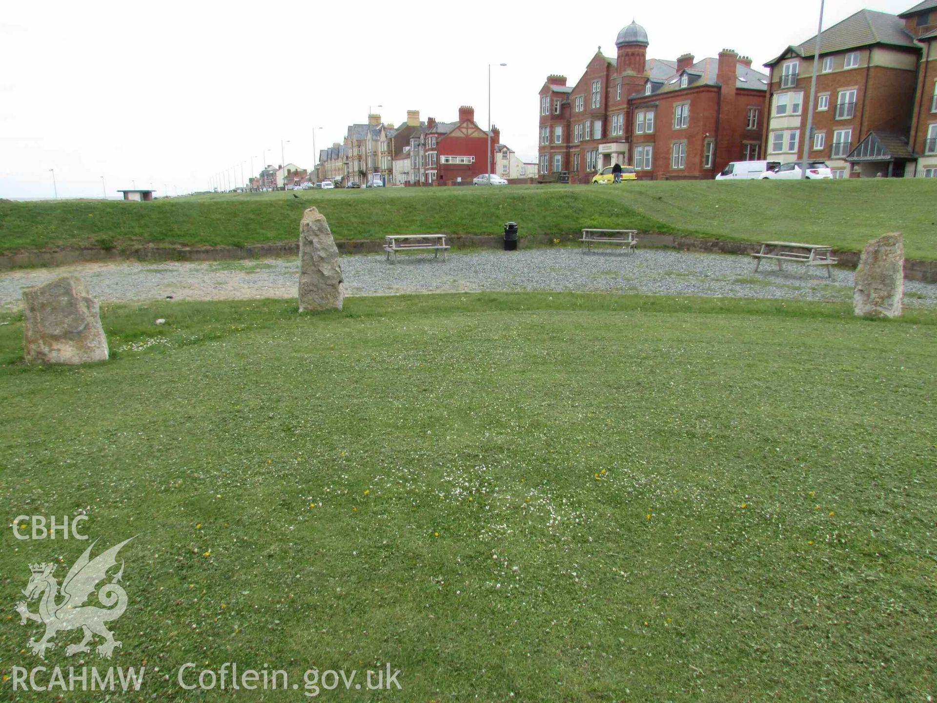 Photograph showing the Gorsedd Circle at Rhyl.