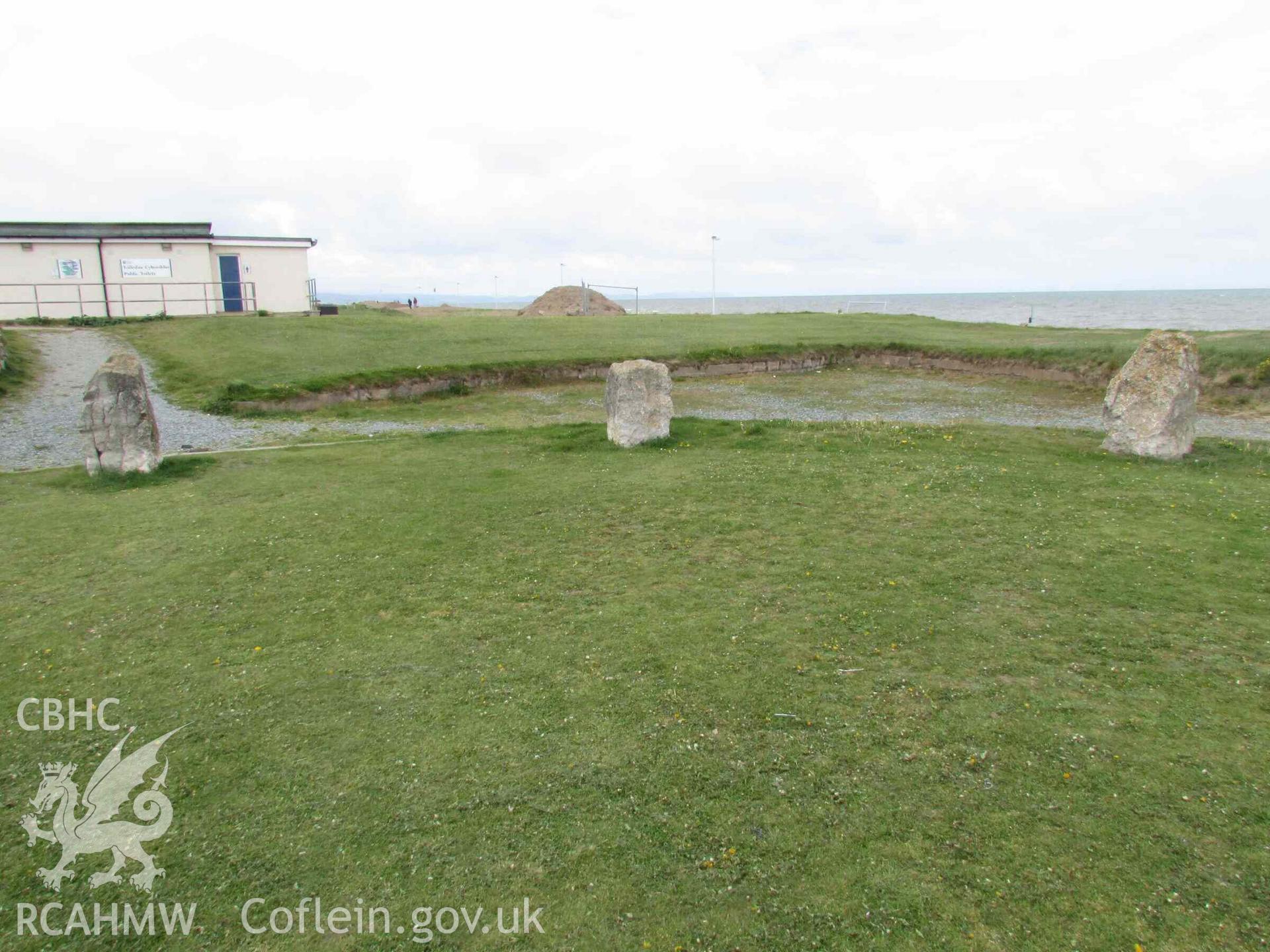 Photograph showing the Gorsedd Circle at Rhyl.