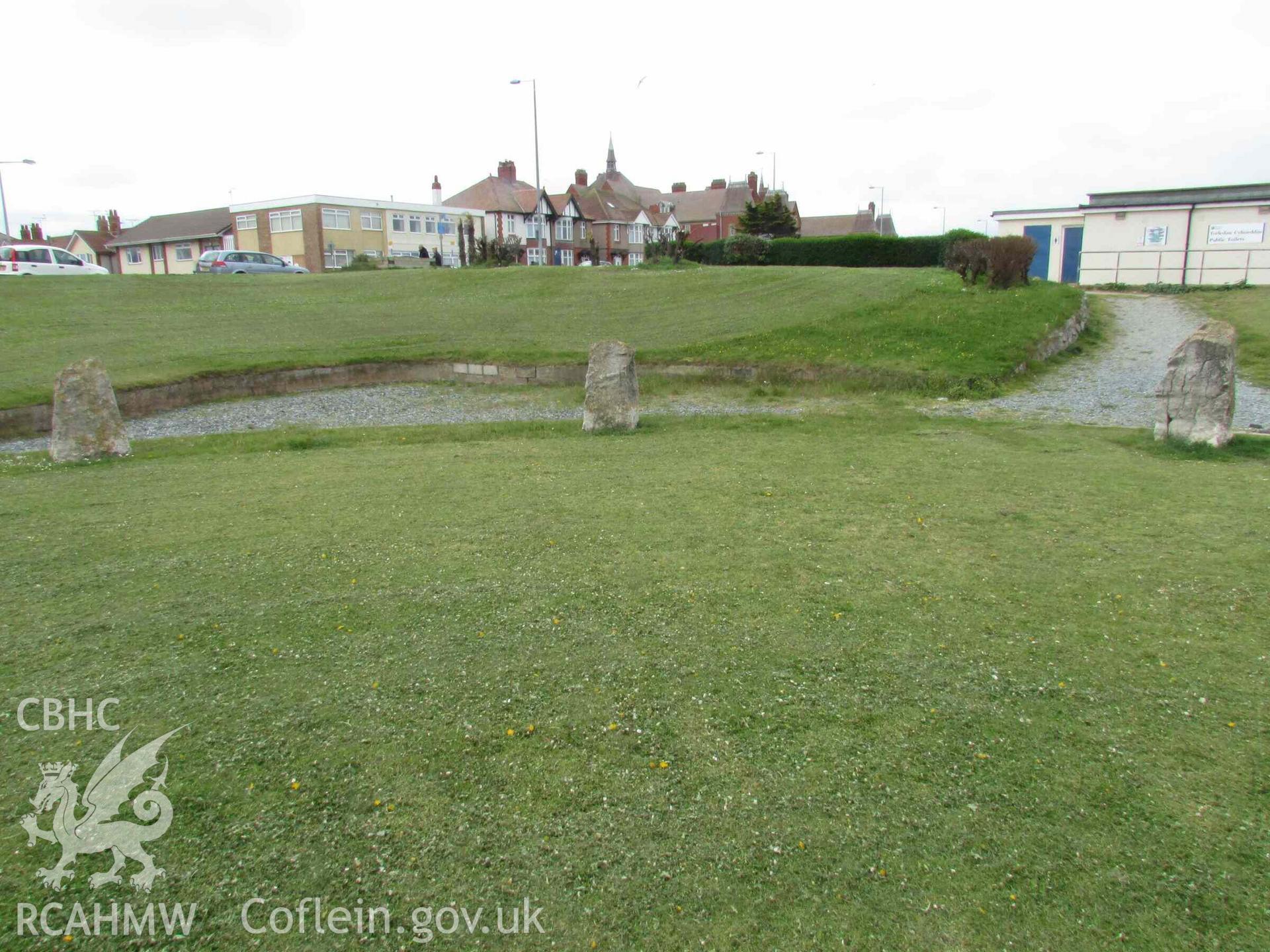 Photograph showing the Gorsedd Circle at Rhyl.