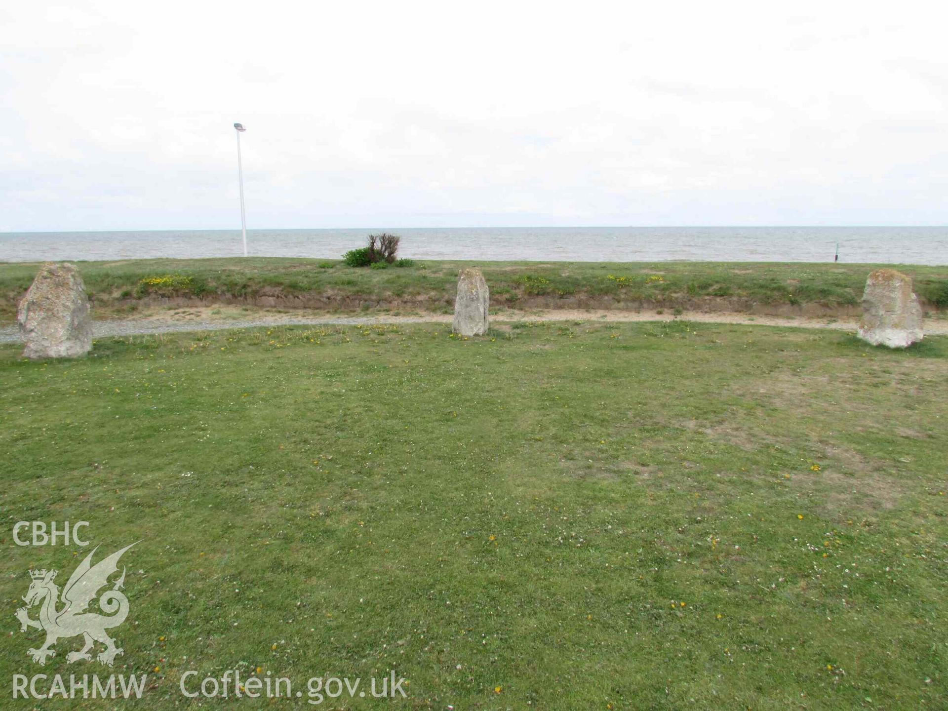Photograph showing the Gorsedd Circle at Rhyl.