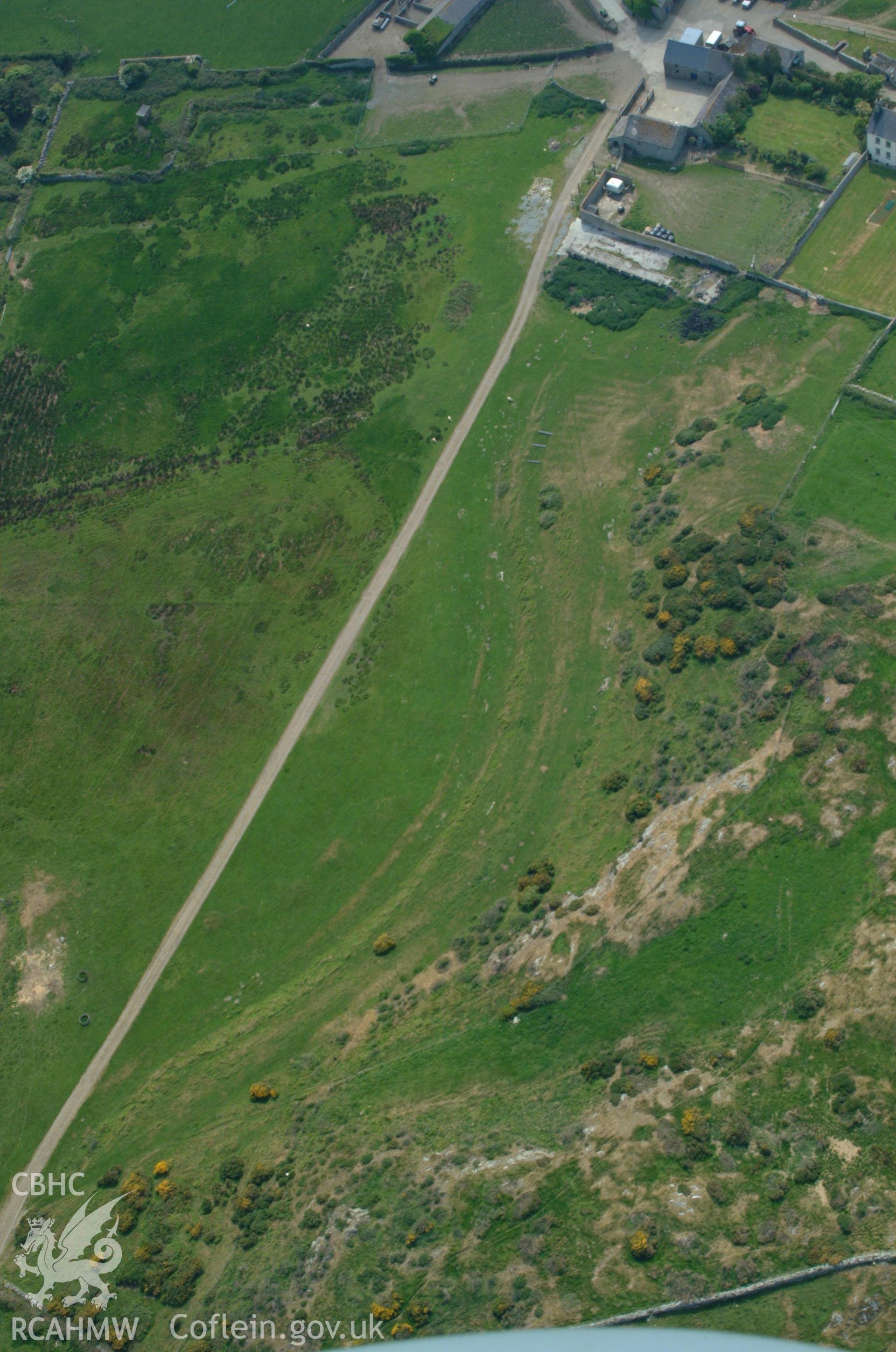 RCAHMW colour oblique aerial photograph of Mynachty Garden taken on 26/05/2004 by Toby Driver