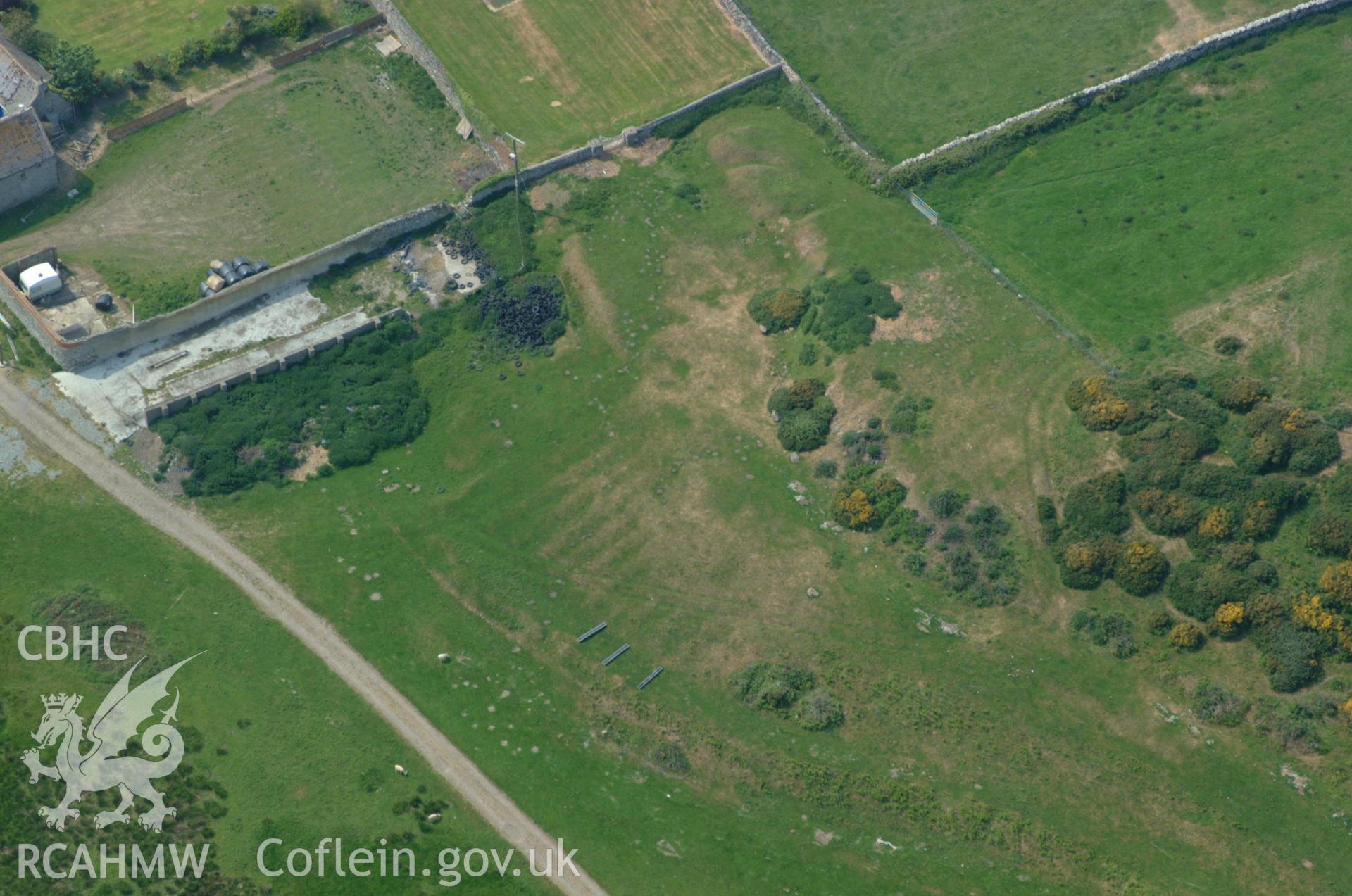 RCAHMW colour oblique aerial photograph of Mynachty Garden taken on 26/05/2004 by Toby Driver