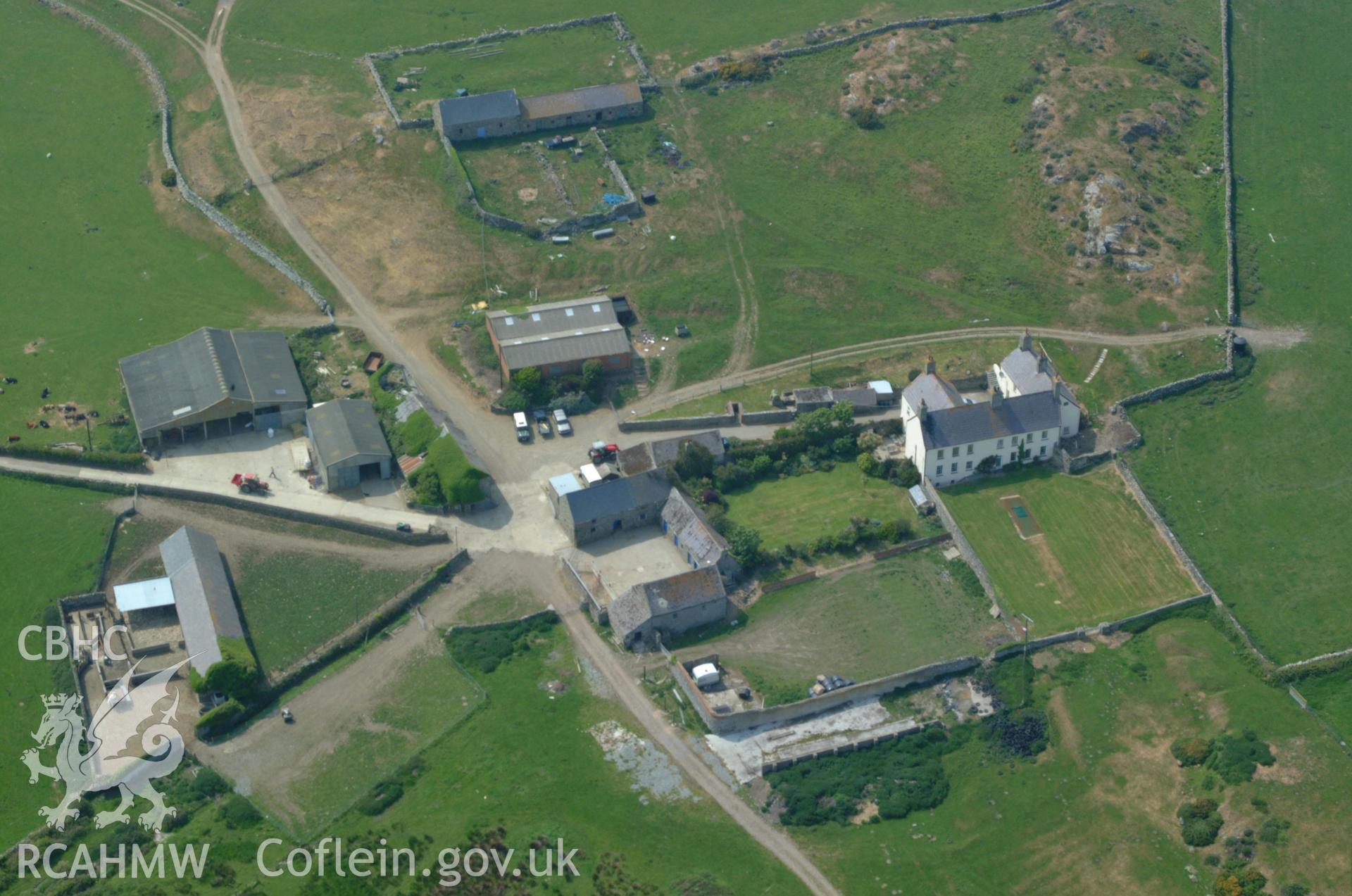 RCAHMW colour oblique aerial photograph of Mynachty Garden taken on 26/05/2004 by Toby Driver
