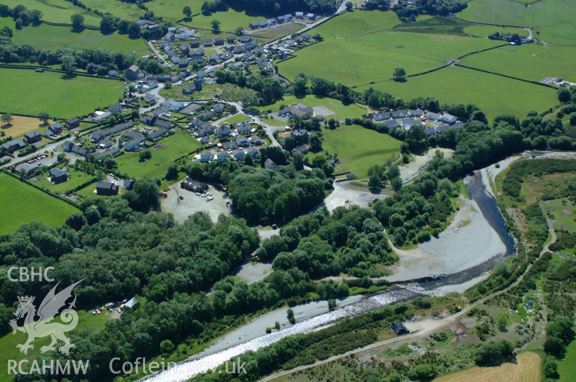 RCAHMW colour oblique aerial photograph of Llanilar taken on 14/06/2004 by Toby Driver